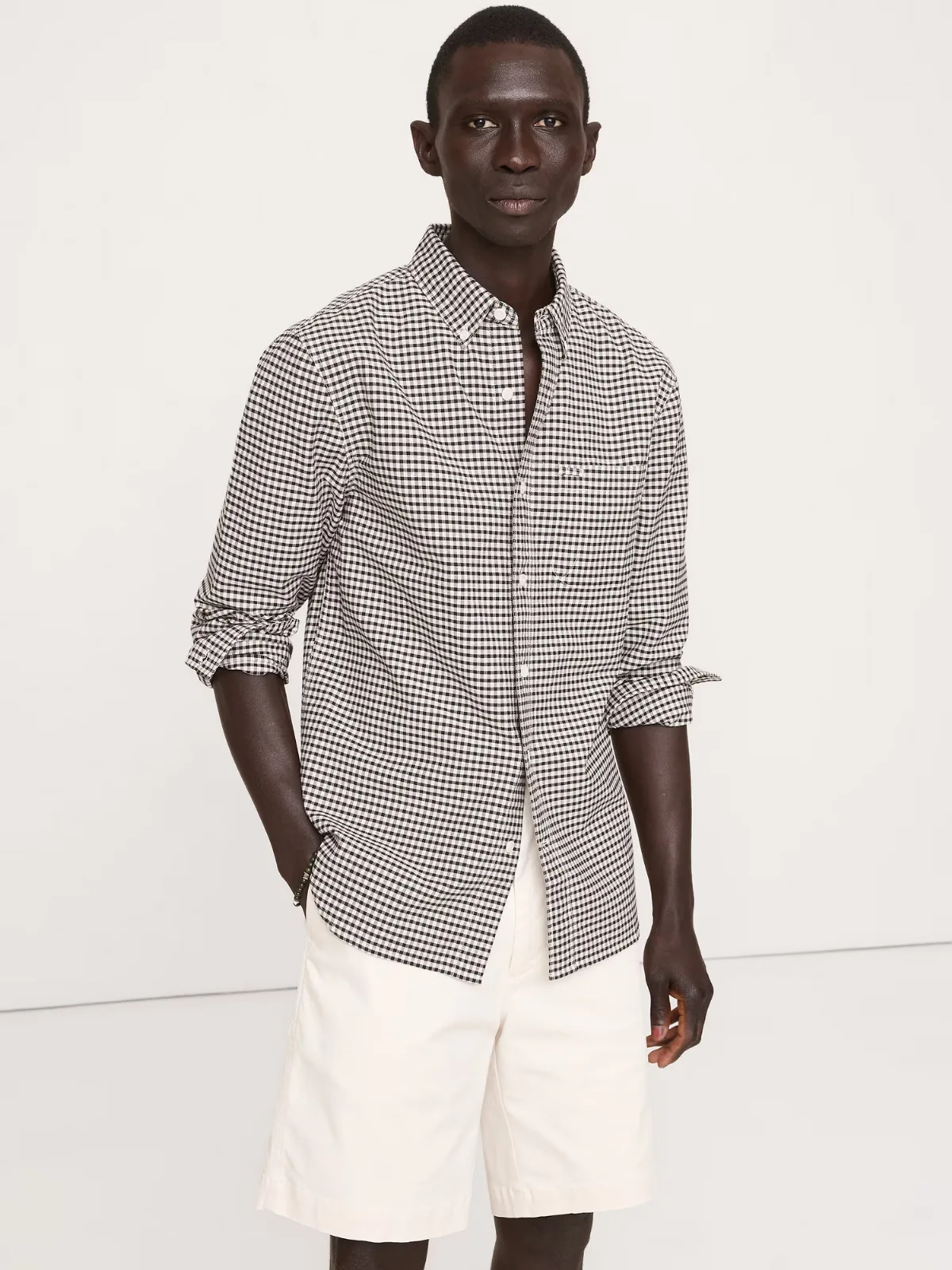 Standard-Fit Cotton Oxford Shirt by Banana Republic