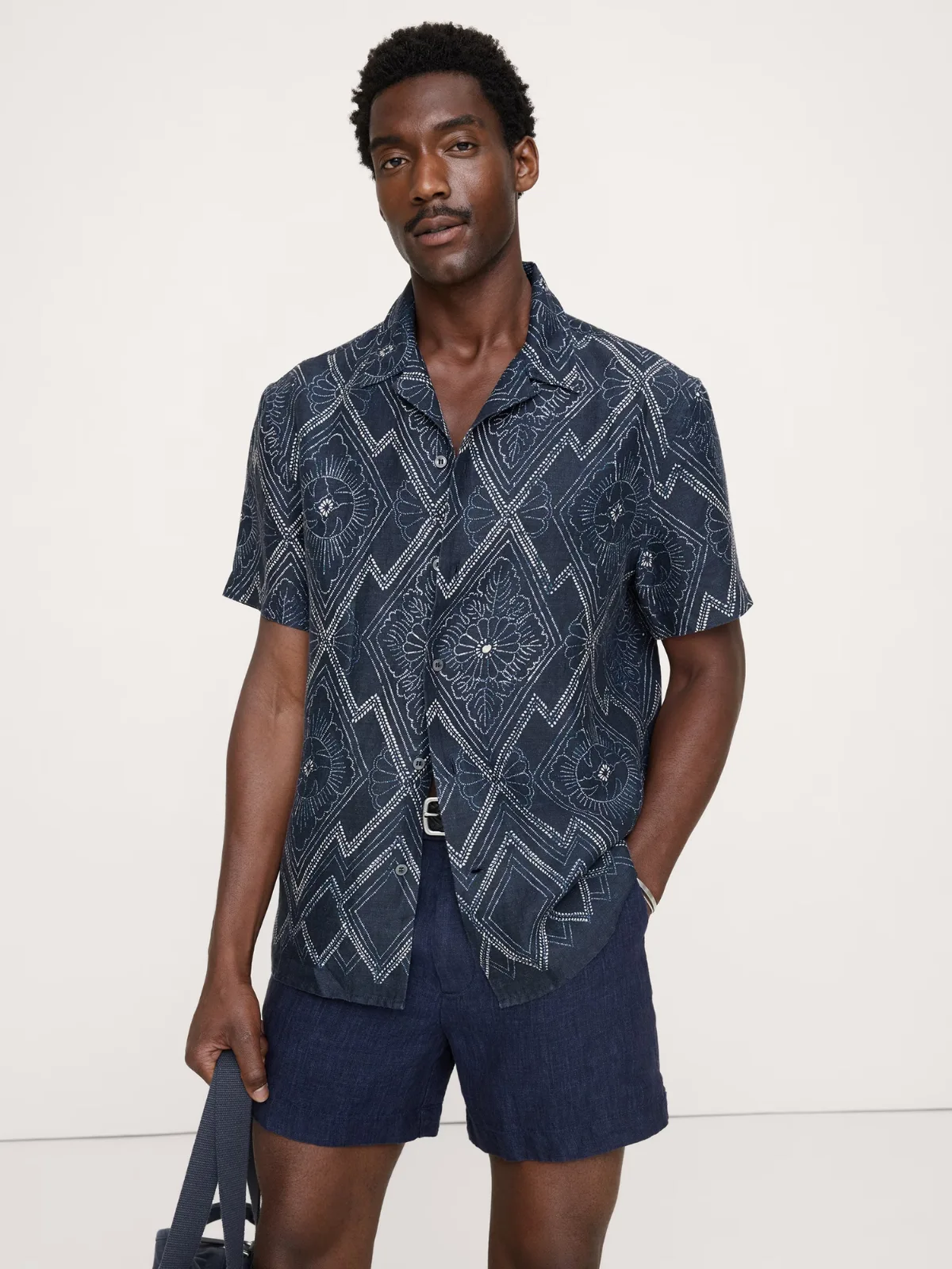 Standard-Fit Linen Resort Shirt by Banana Republic