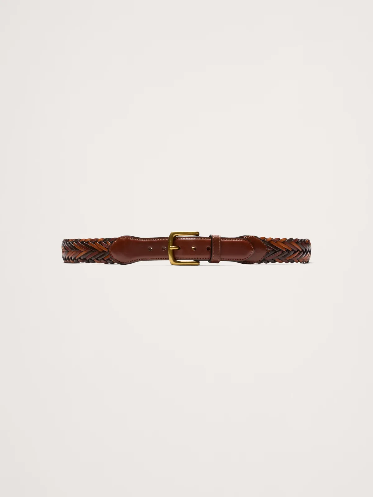 Tri Tone Woven Leather Belt by Banana Republic