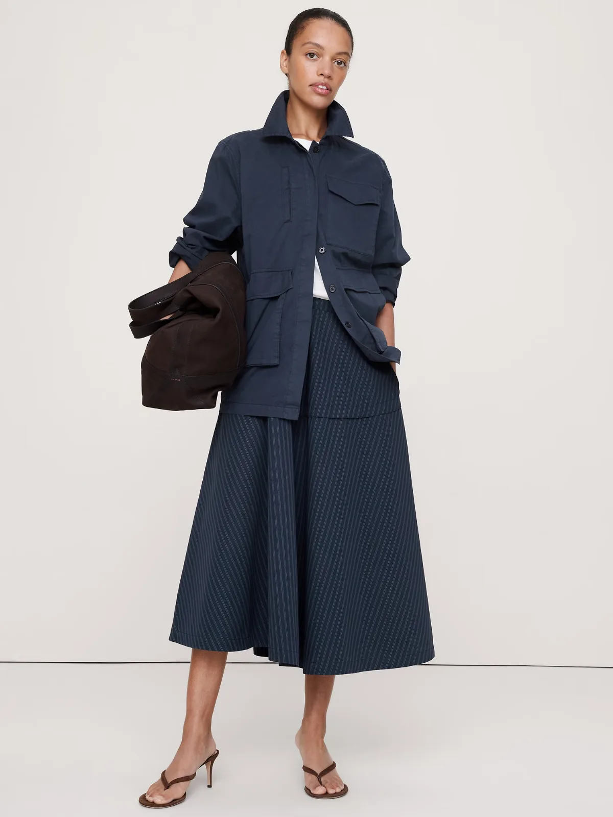 Circle Midi Skirt by Banana Republic