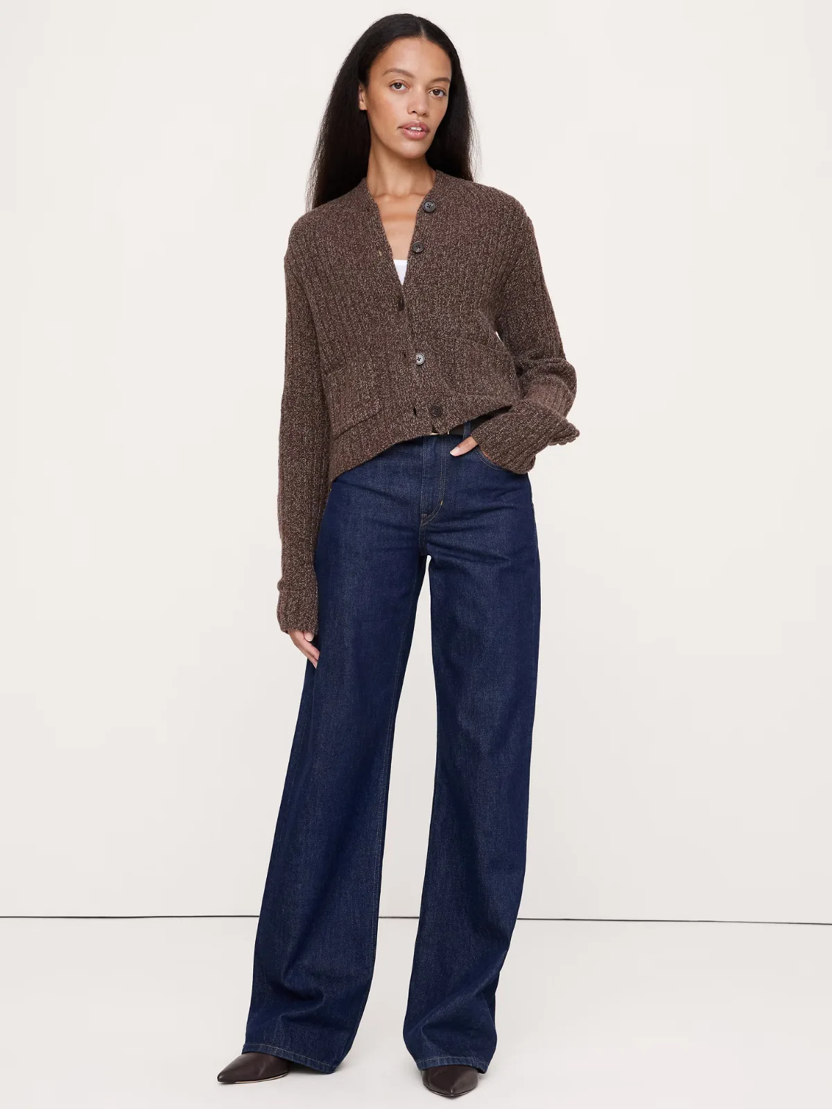 Oversized Boucl Cardigan by Banana Republic