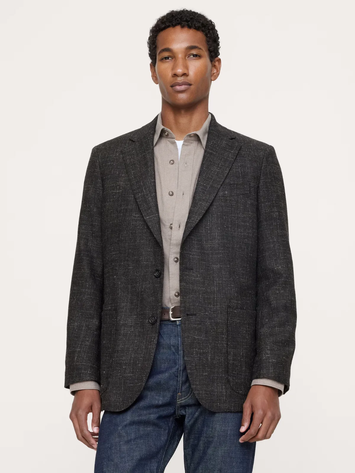 Tailored Slim Italian Wool-Blend Suit Jacket by Banana Republic