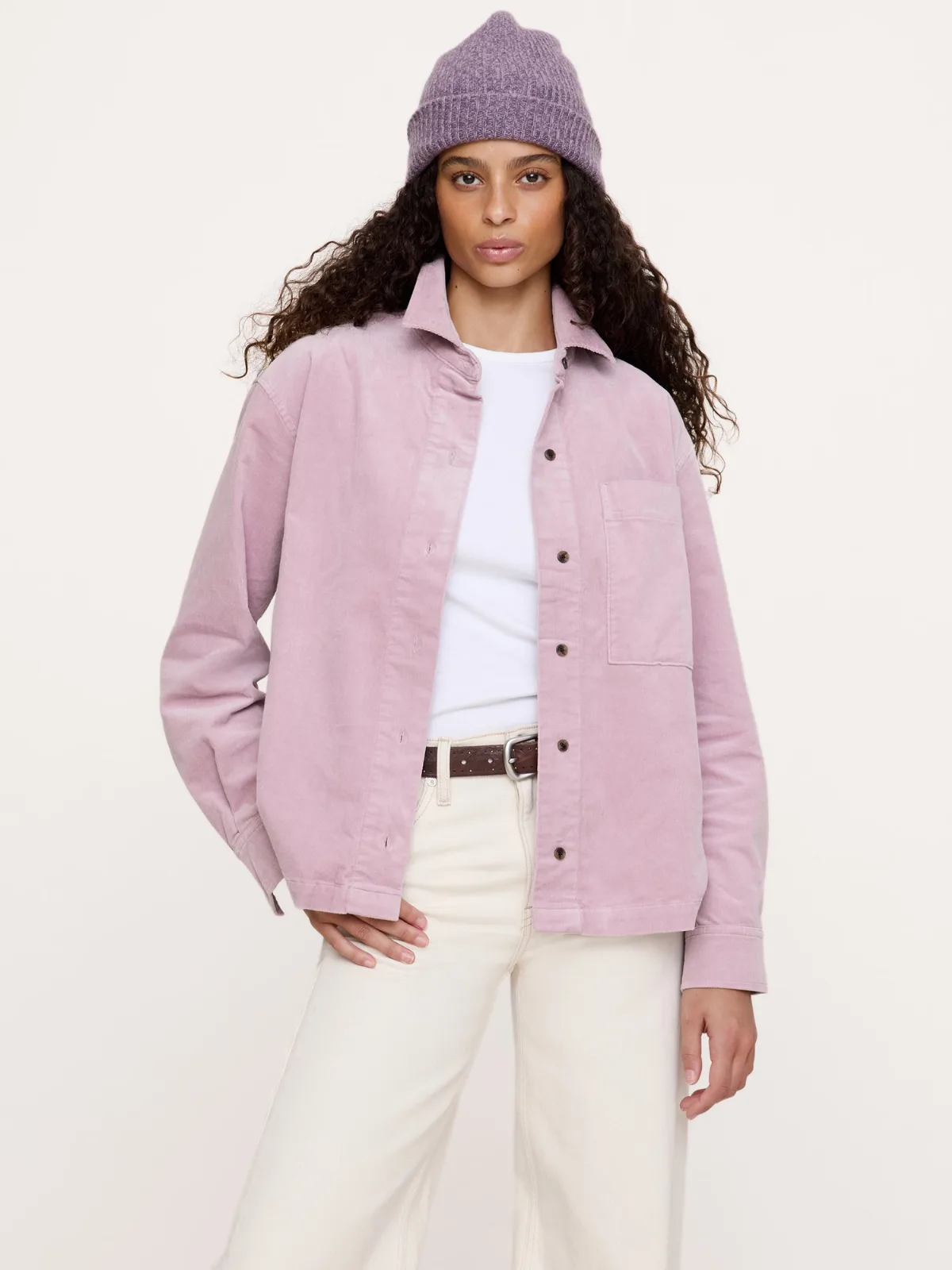 Oversized Stretch-Cotton Utility Shirt by Banana Republic