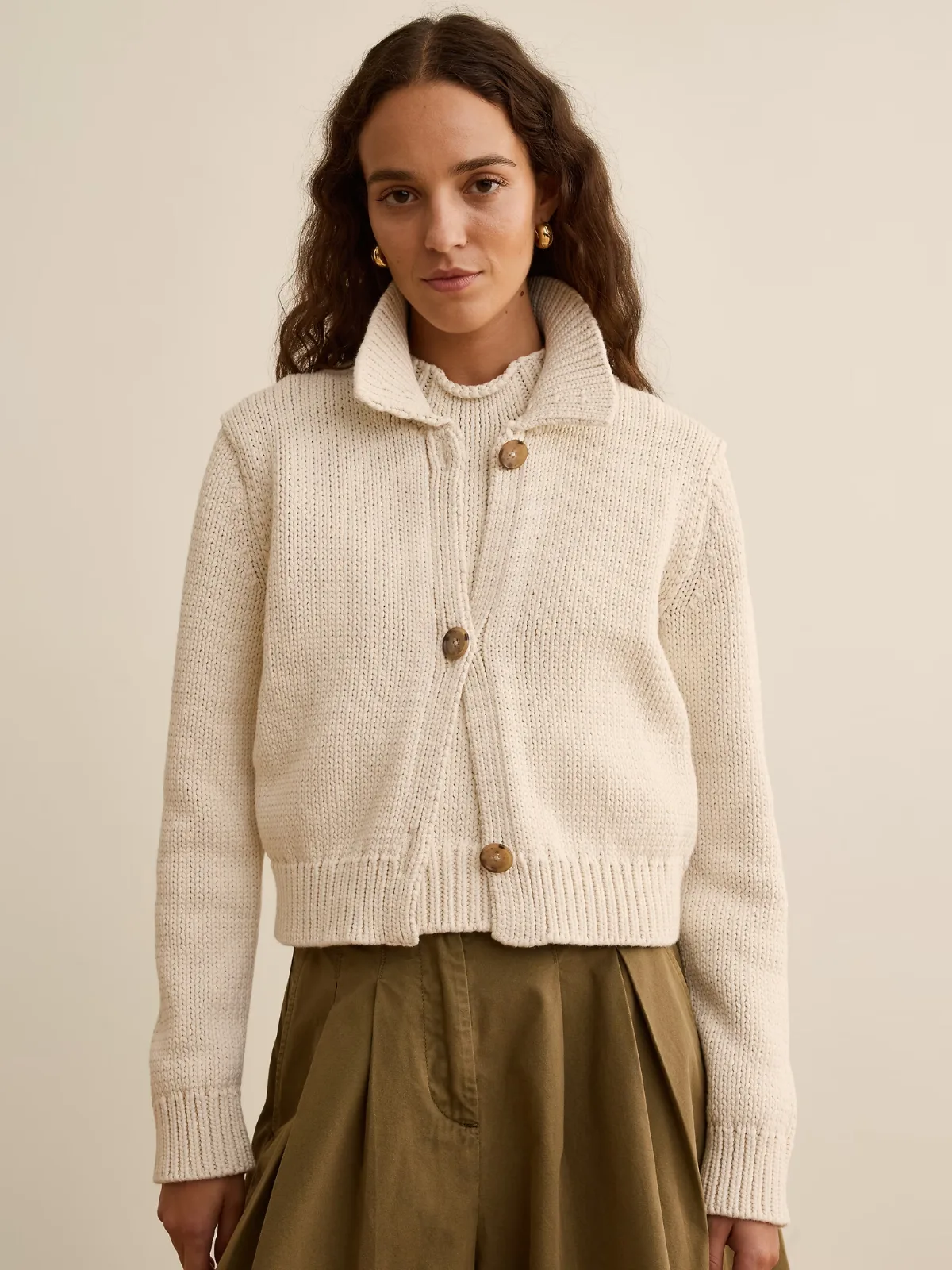 Banana Republic x La Ligne the Cropped Cotton Cardigan by Banana Republic