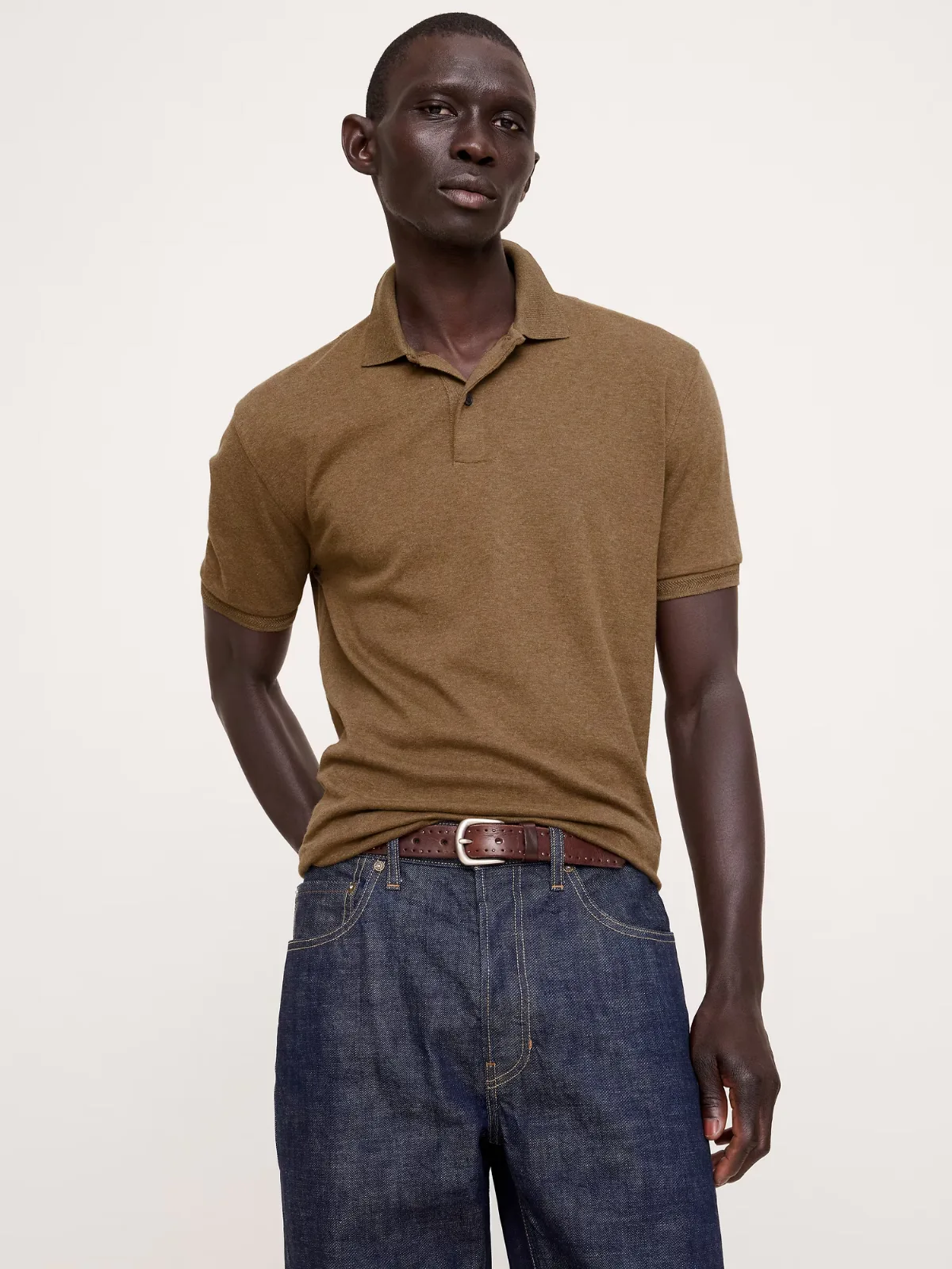 Luxury-Touch Polo Shirt by Banana Republic