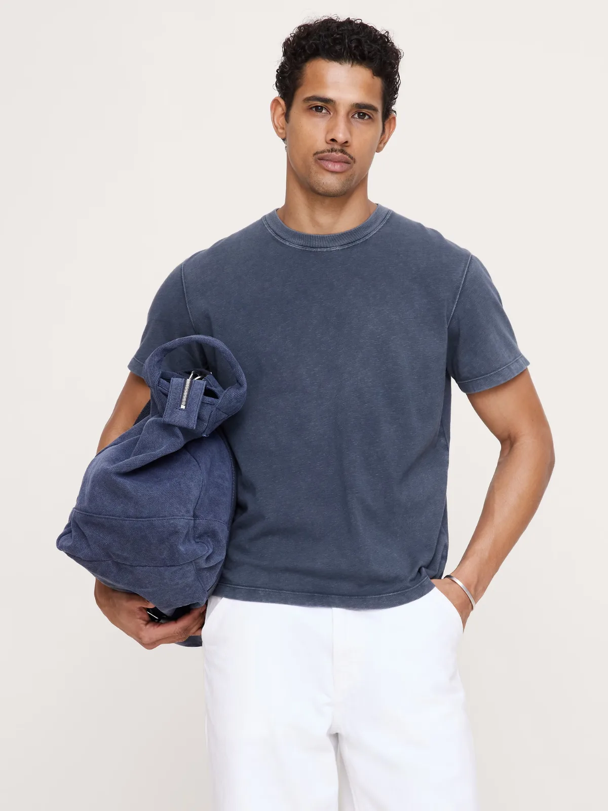 Midweight Cotton Slub Crew-Neck T-Shirt by Banana Republic