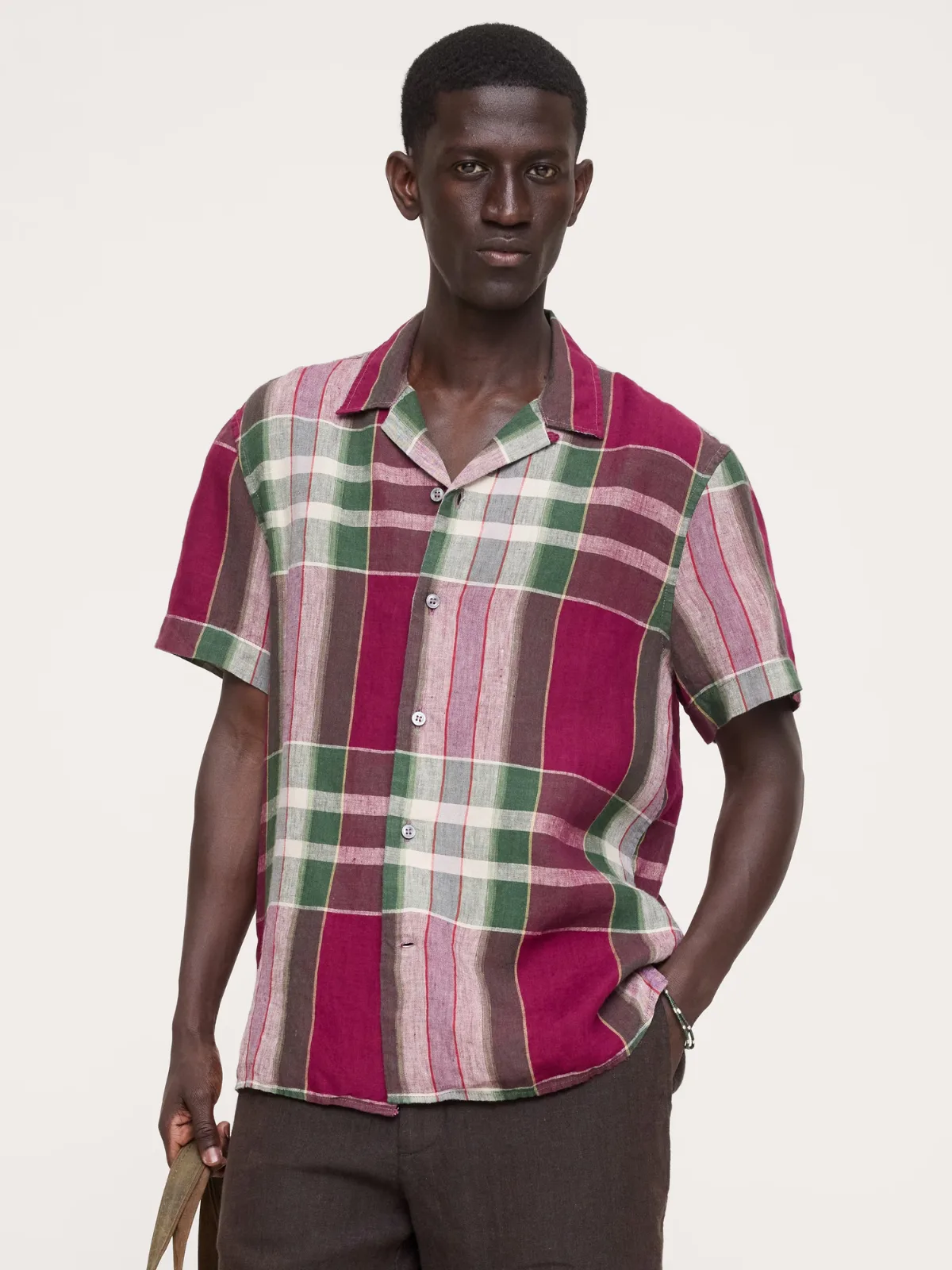 Standard-Fit Linen Resort Shirt by Banana Republic
