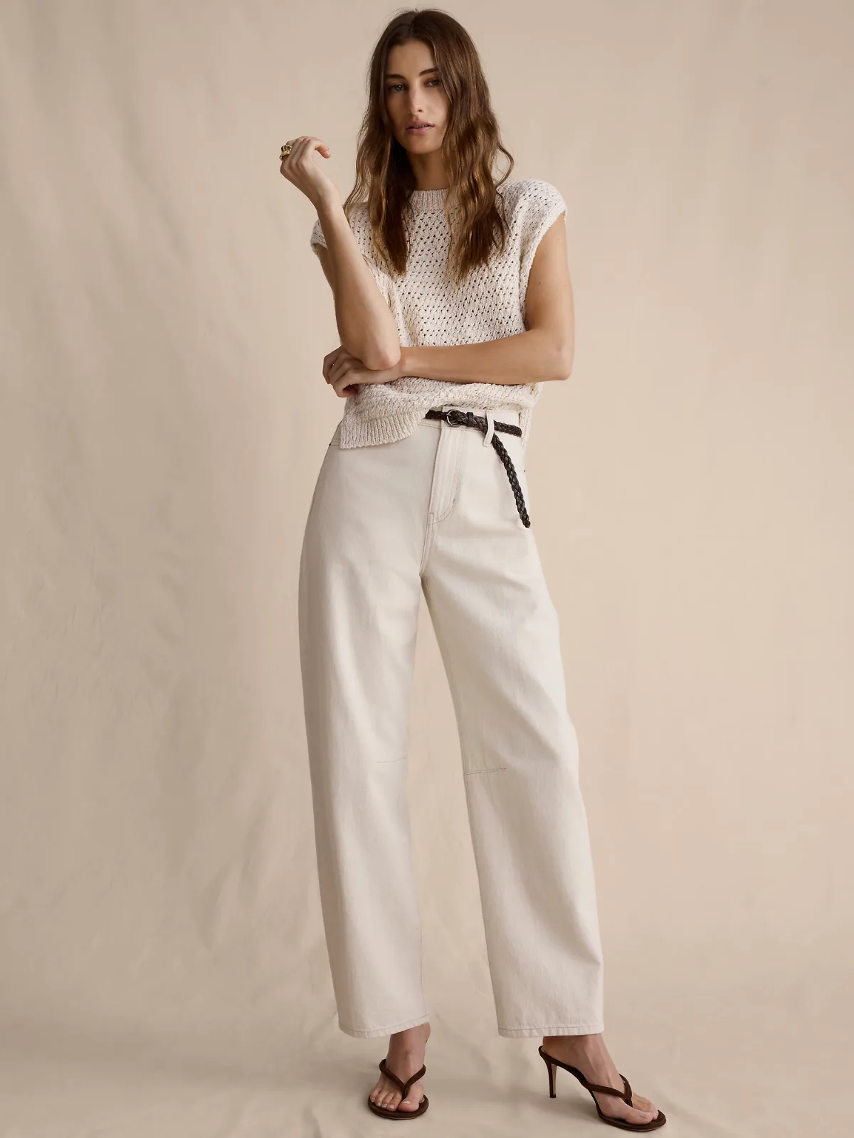 Mid-Rise Barrel Ankle Jean by Banana Republic