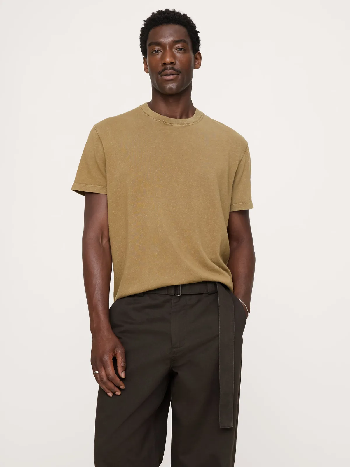 Midweight Cotton Slub Crew-Neck T-Shirt by Banana Republic