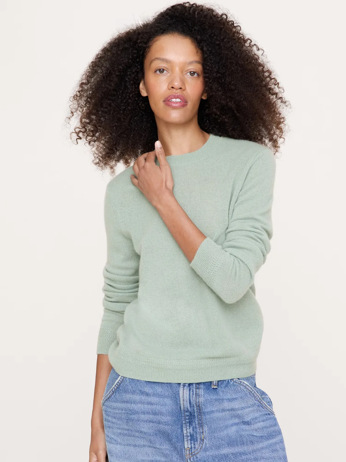 Lightweight Cashmere Crew-Neck Sweater by Banana Republic
