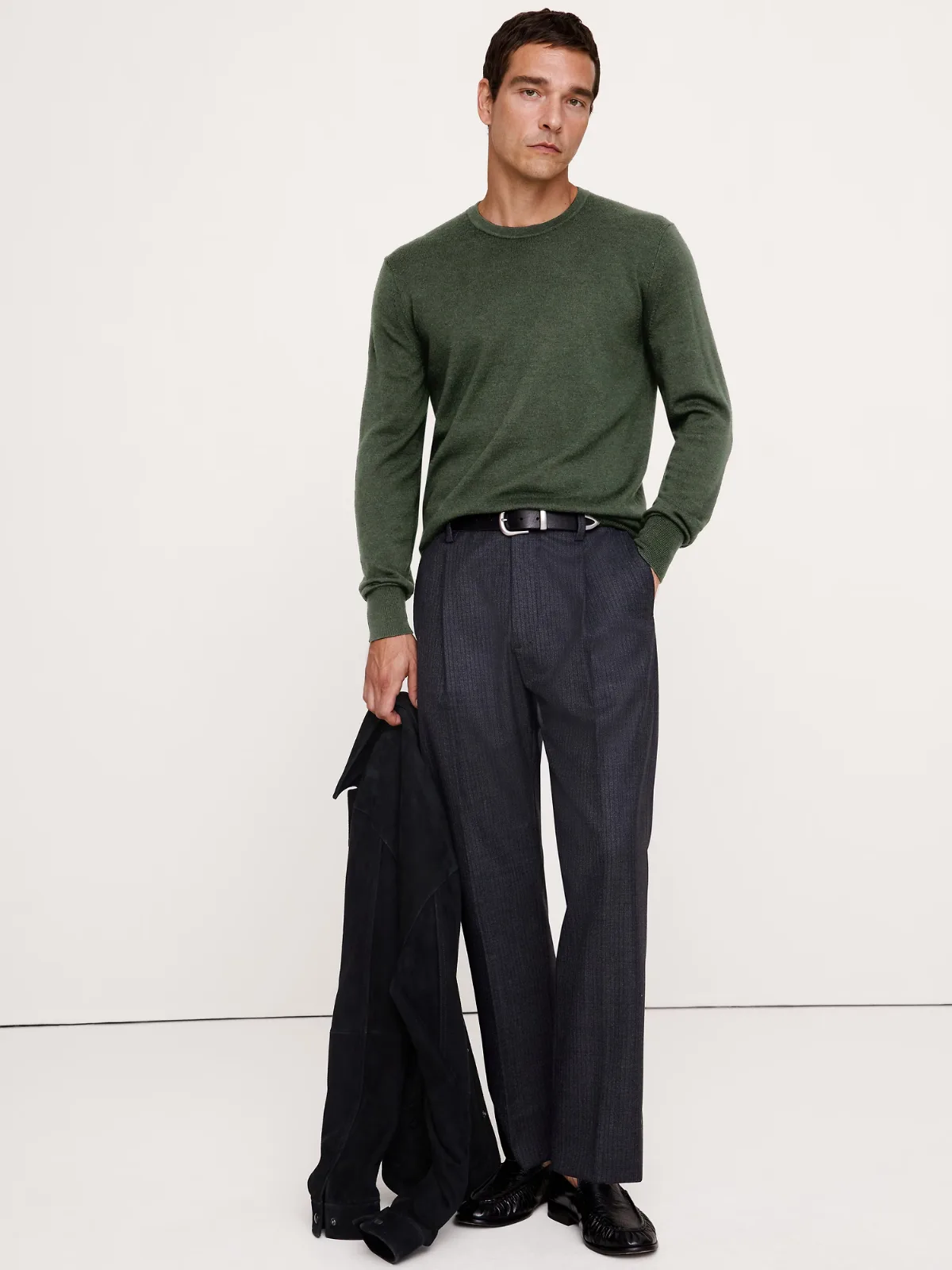 Merino Crew Sweater-Neck Sweater by Banana Republic