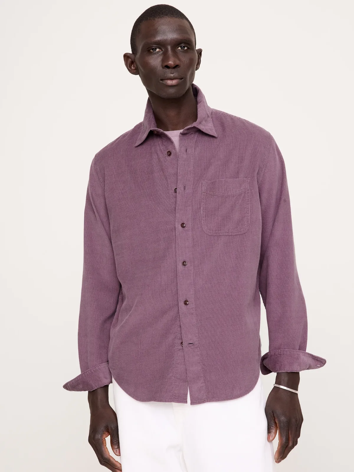 Standard-Fit Lightweight Corduroy Shirt by Banana Republic