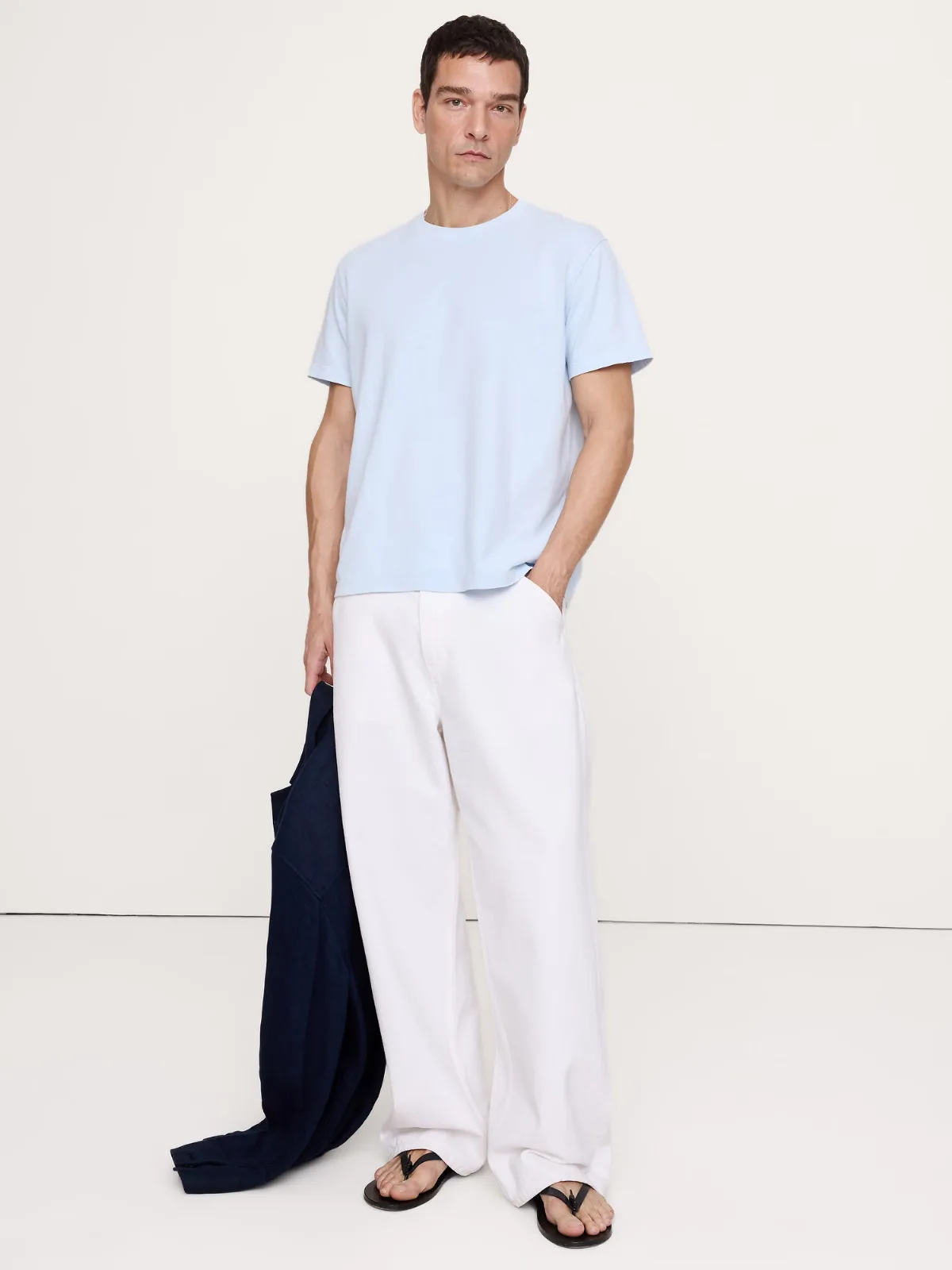 Midweight Cotton Slub Crew-Neck T-Shirt by Banana Republic