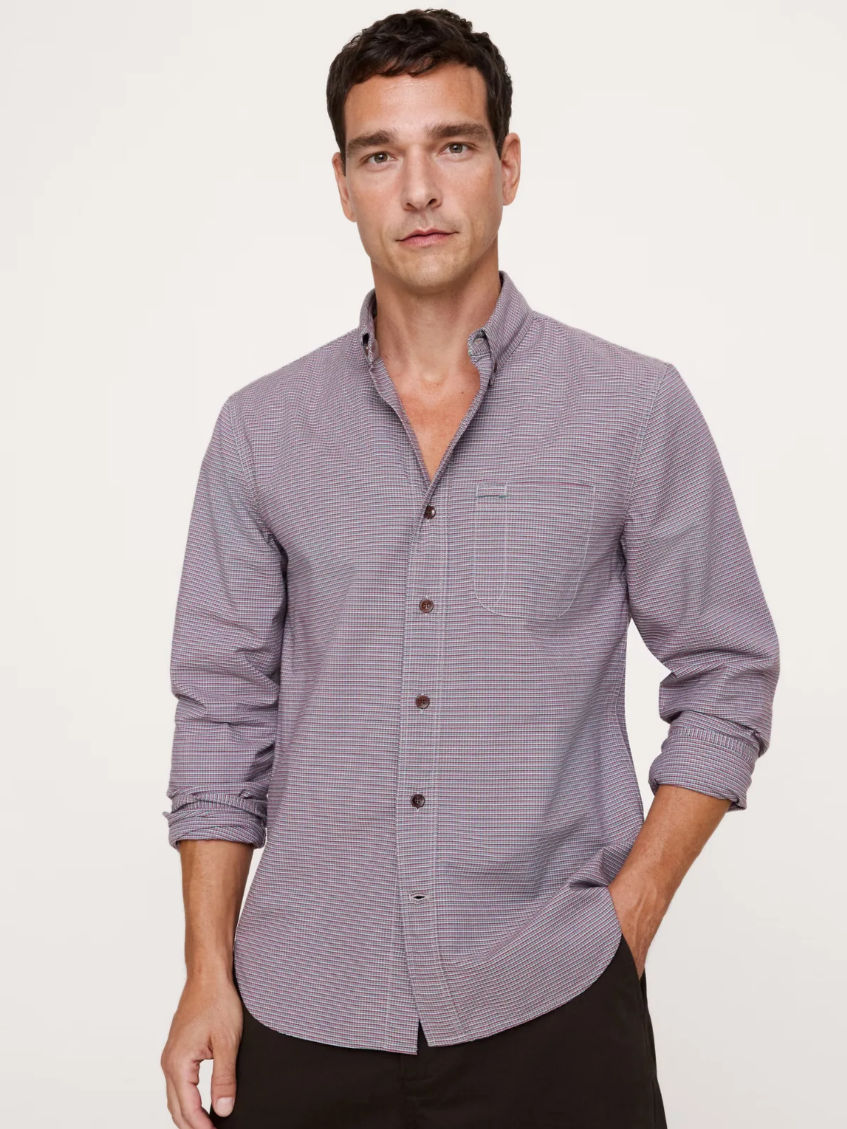 Standard-Fit Cotton Oxford Shirt by Banana Republic