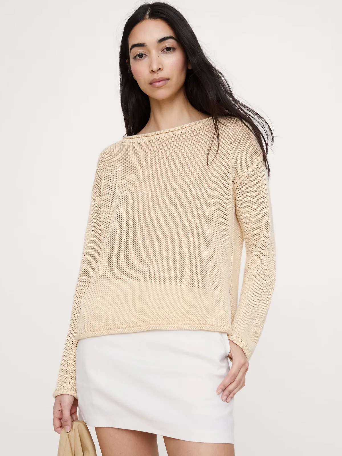 Heirloom Linen Boatneck Sweater by Banana Republic