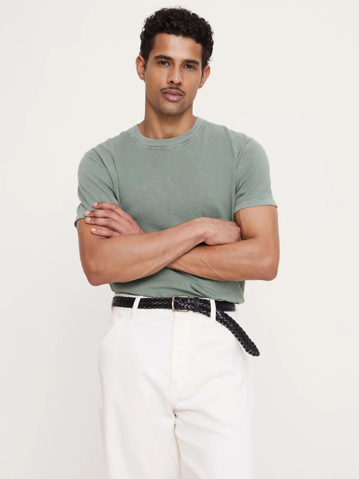 Midweight Cotton Slub Crew-Neck T-Shirt by Banana Republic