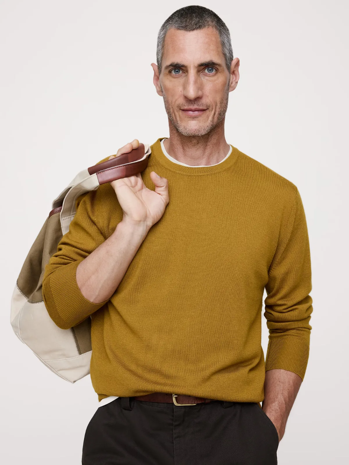 Merino Crew Sweater-Neck Sweater by Banana Republic