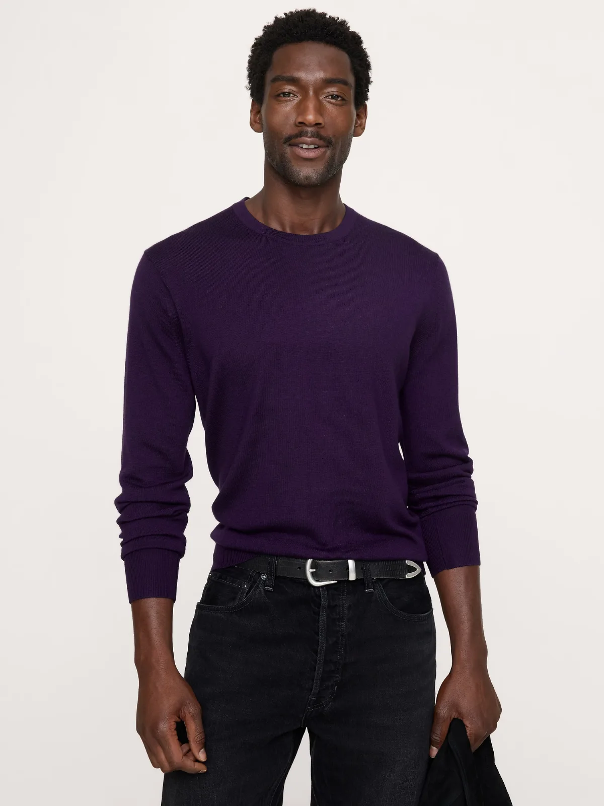 Merino Crew Sweater-Neck Sweater by Banana Republic