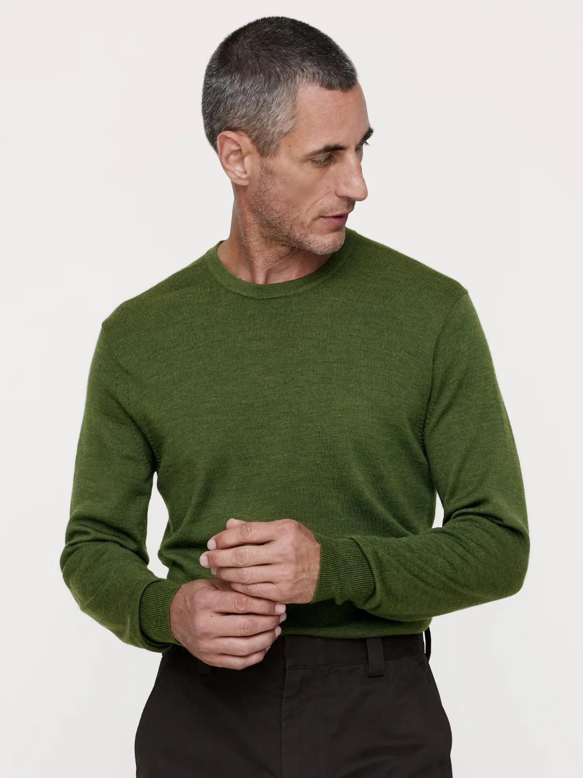 Merino Crew Sweater-Neck Sweater by Banana Republic