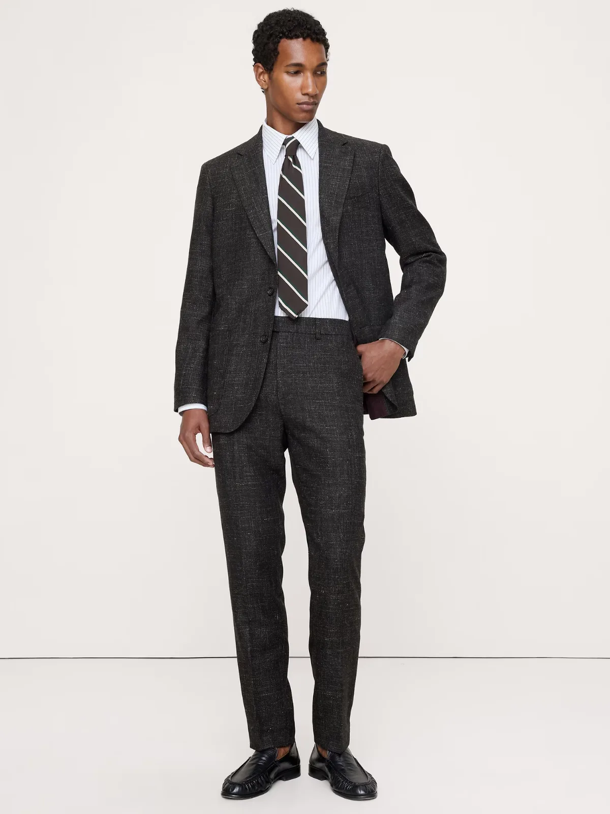 Tailored Slim Italian Wool-Blend Suit Pant by Banana Republic