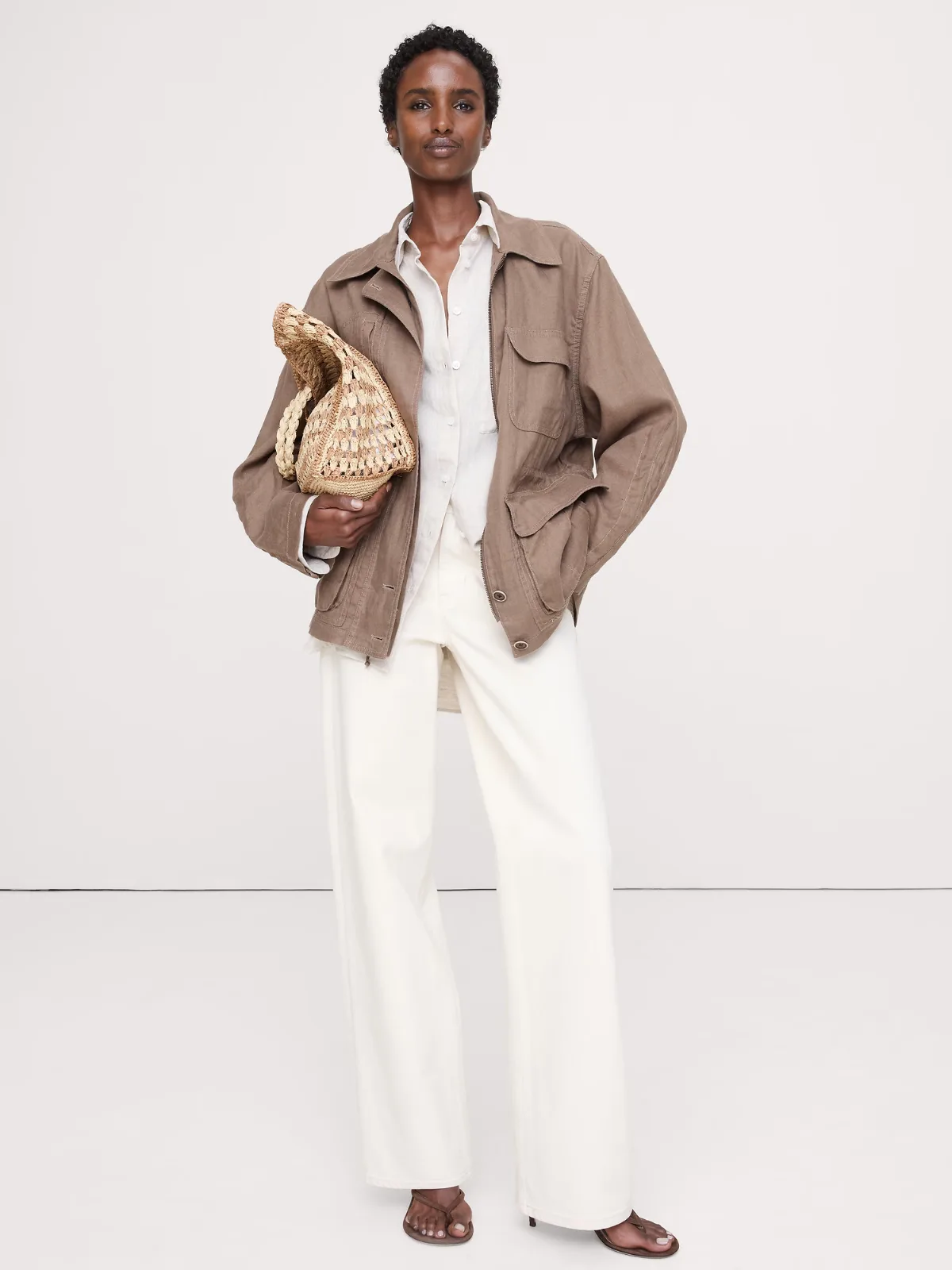 Archive Reissue Linen Chore Coat by Banana Republic