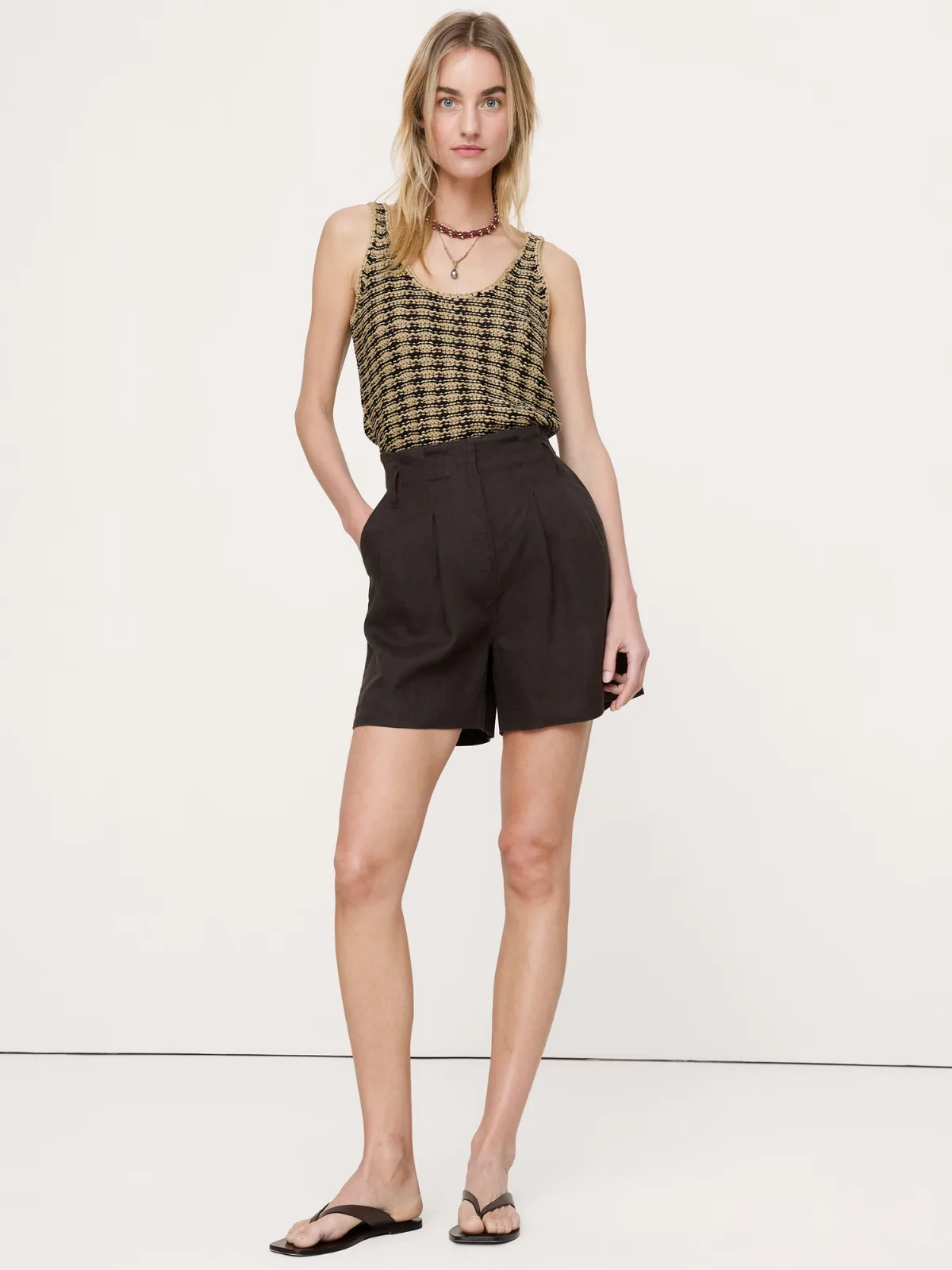 Coastal Cotton Scoop-Neck Sweater Tunic by Banana Republic