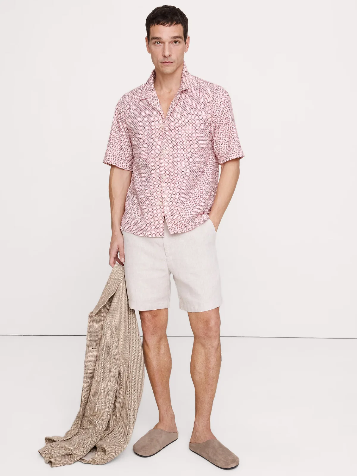 Relaxed-Fit Seersucker Resort Shirt