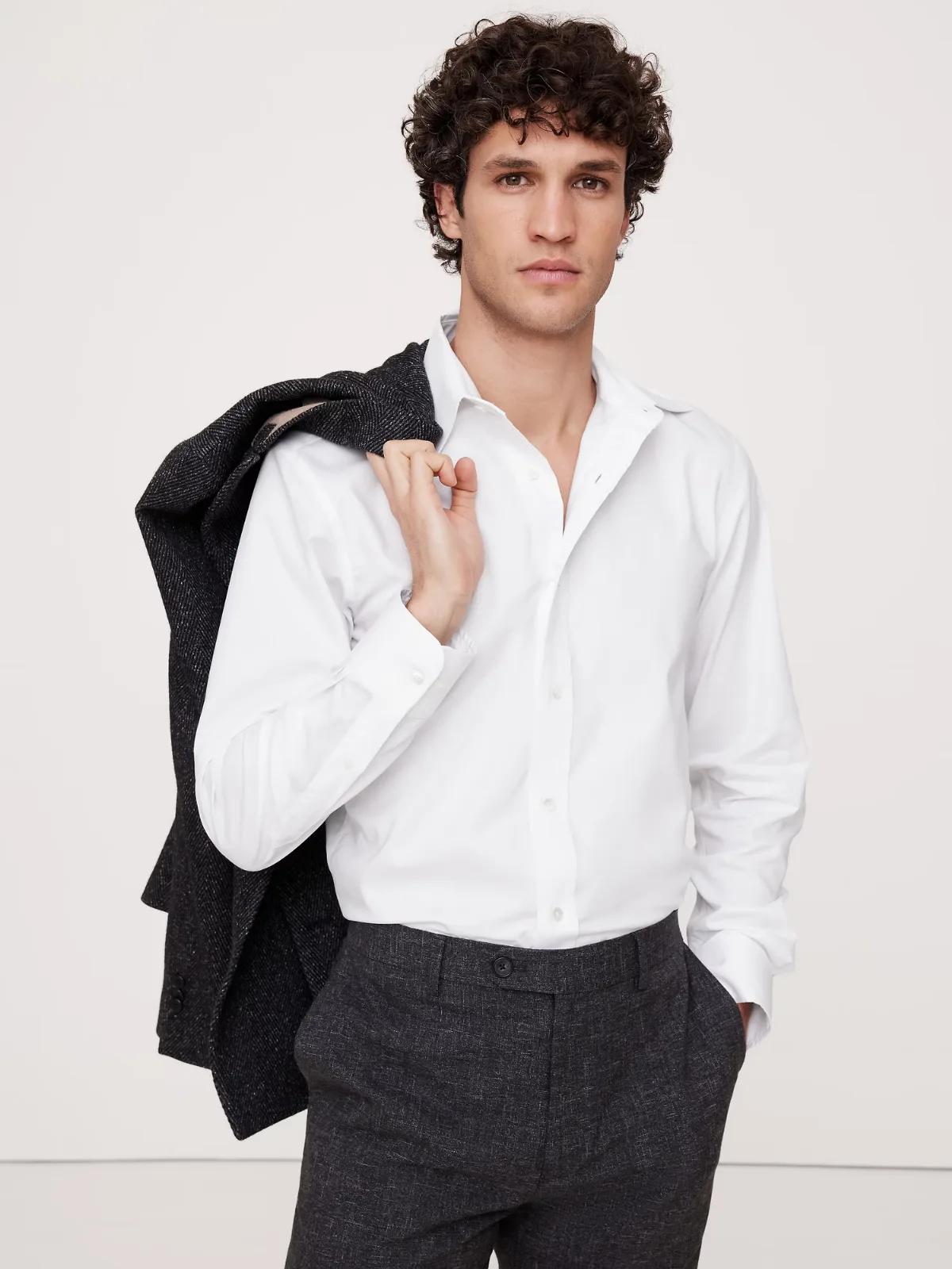 Slim-Fit Wrinkle-Resistant Dress Shirt by Banana Republic