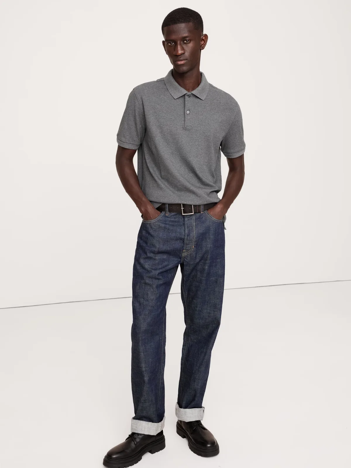 Luxury-Touch Polo Shirt by Banana Republic