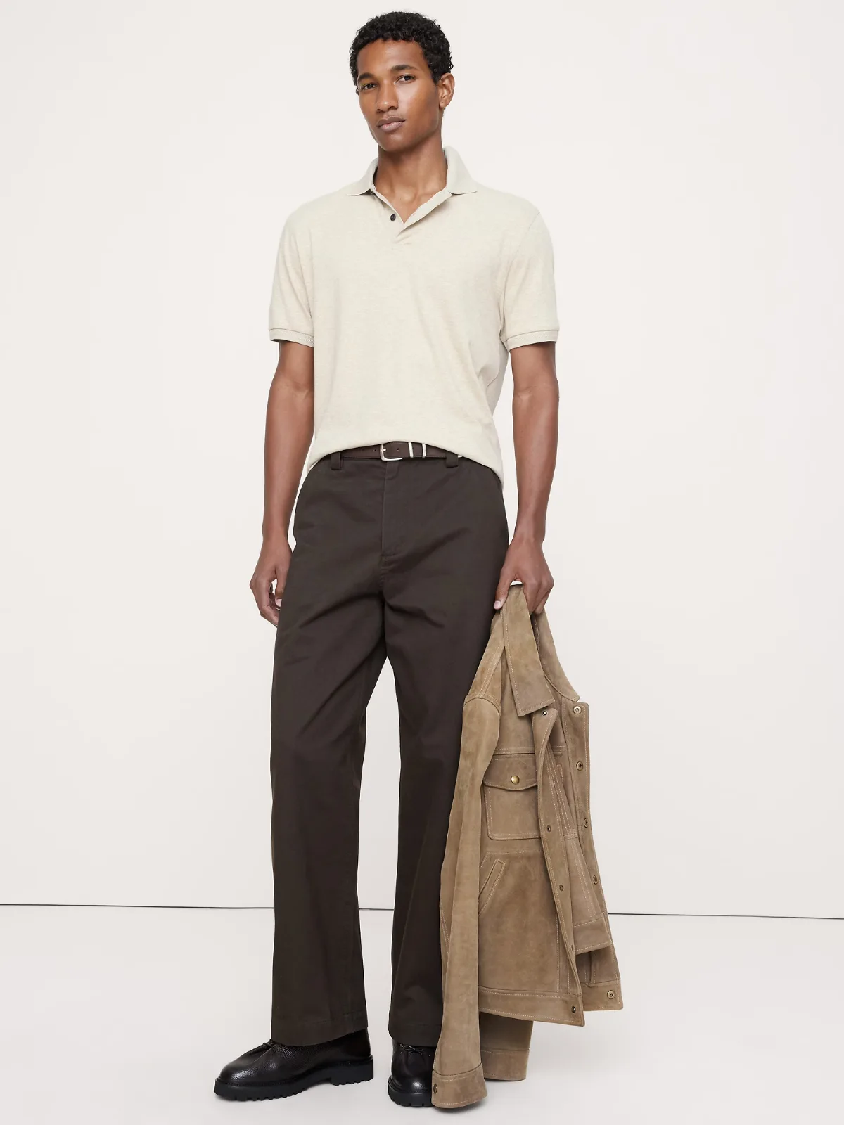 Luxury-Touch Polo Shirt by Banana Republic