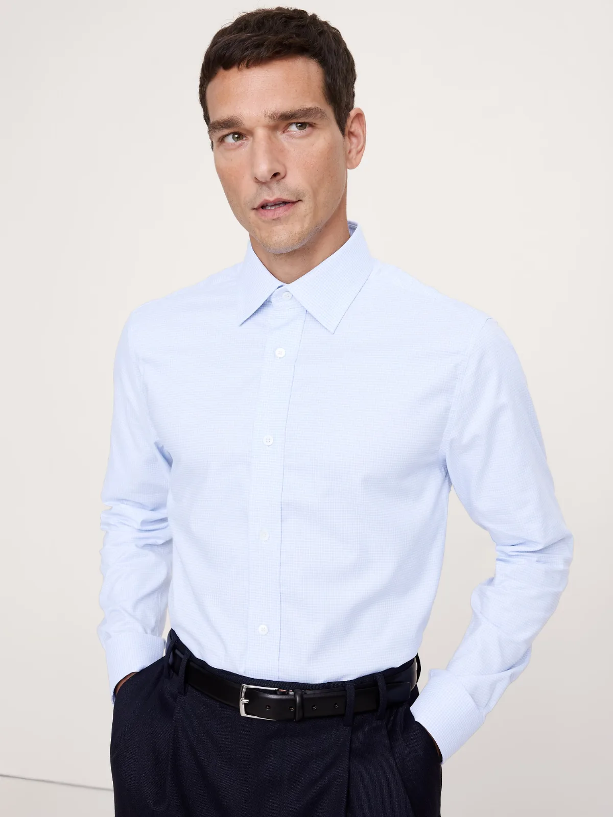 Slim-Fit Wrinkle-Resistant Dress Shirt