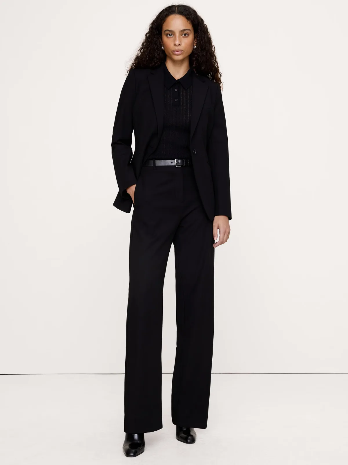Ultra High-Rise Modern Straight City Stretch Pant by Banana Republic