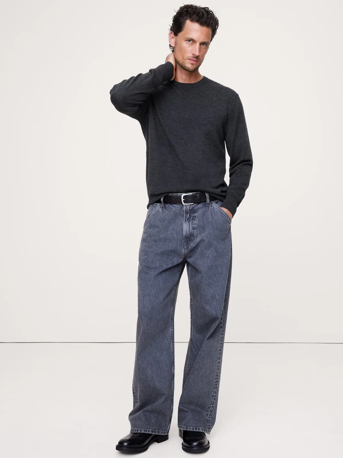 Merino Crew Sweater-Neck Sweater by Banana Republic
