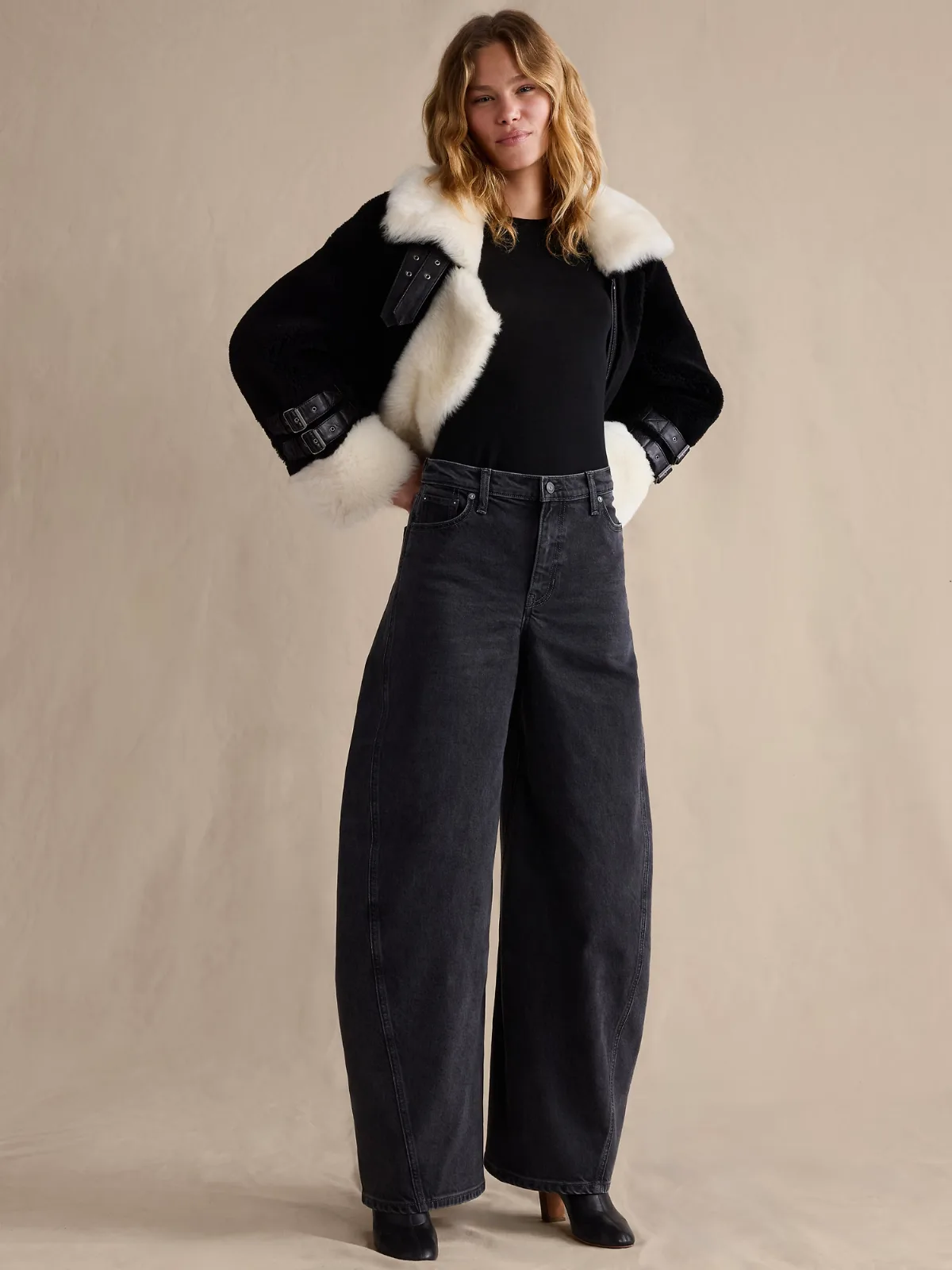 High-Rise Loose Barrel Jean by Banana Republic