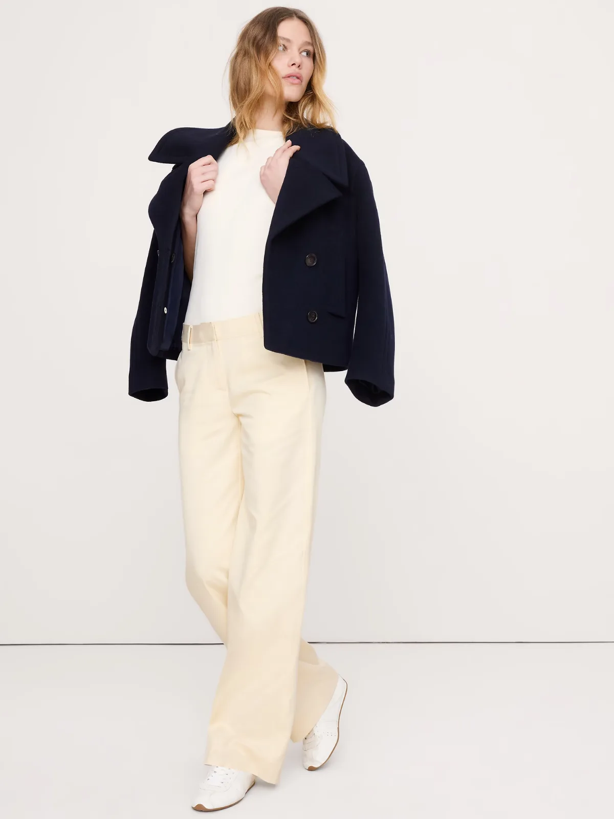 The Everyday Wide-Leg Pant in Tencel-Cotton by Banana Republic