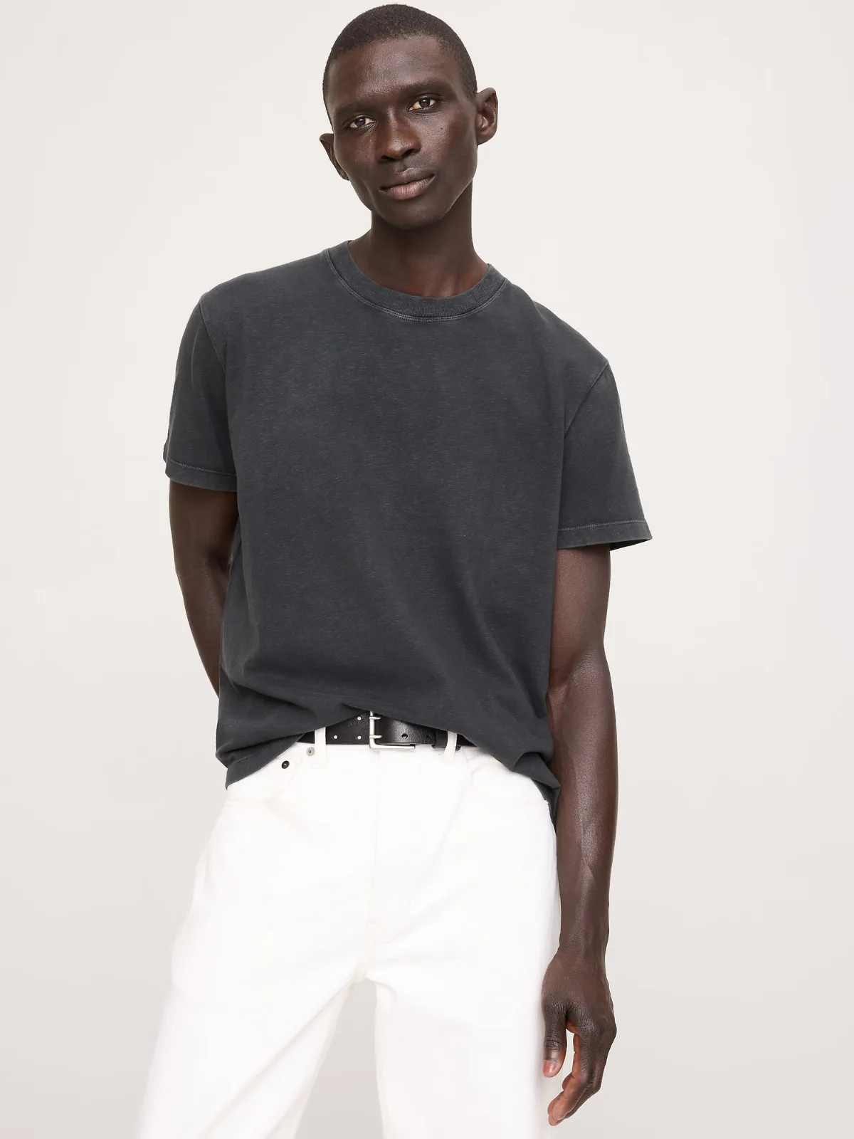 Midweight Cotton Slub Crew-Neck T-Shirt by Banana Republic