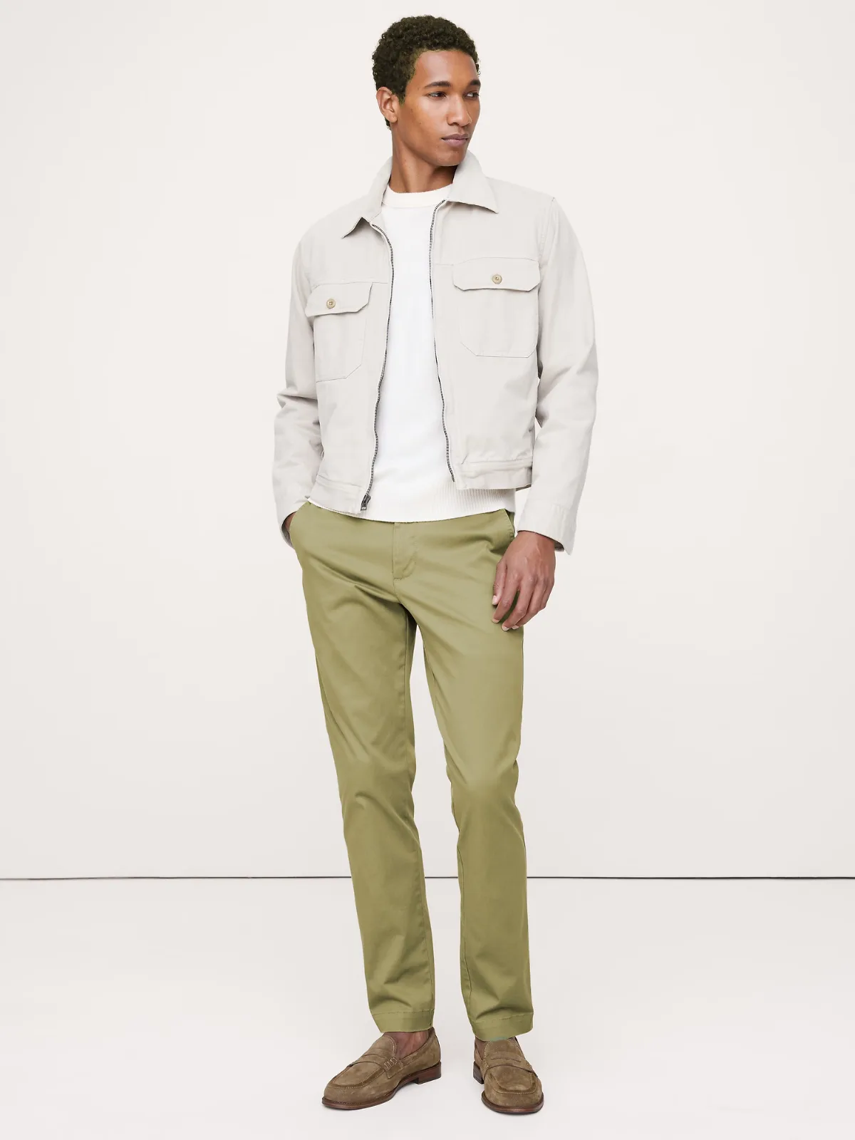 Slim Lived-In Chino Pant by Banana Republic