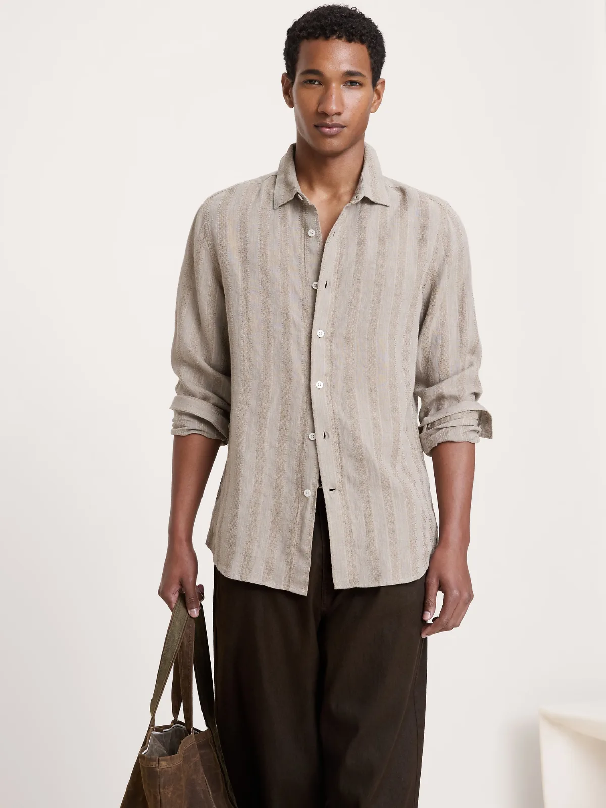 Standard-Fit Textured Shirt by Banana Republic