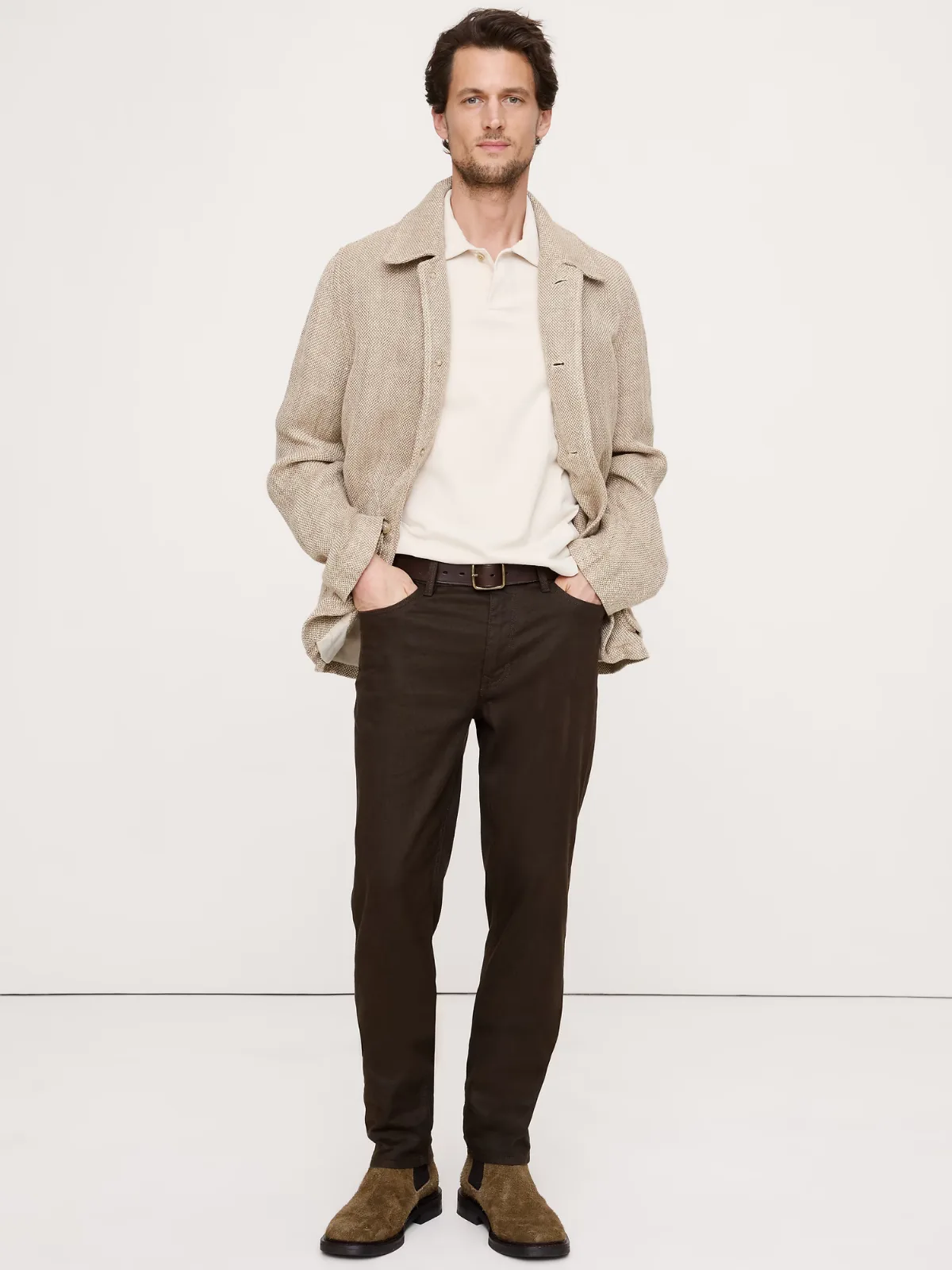 Slim Linen-Cotton Traveler Pant by Banana Republic