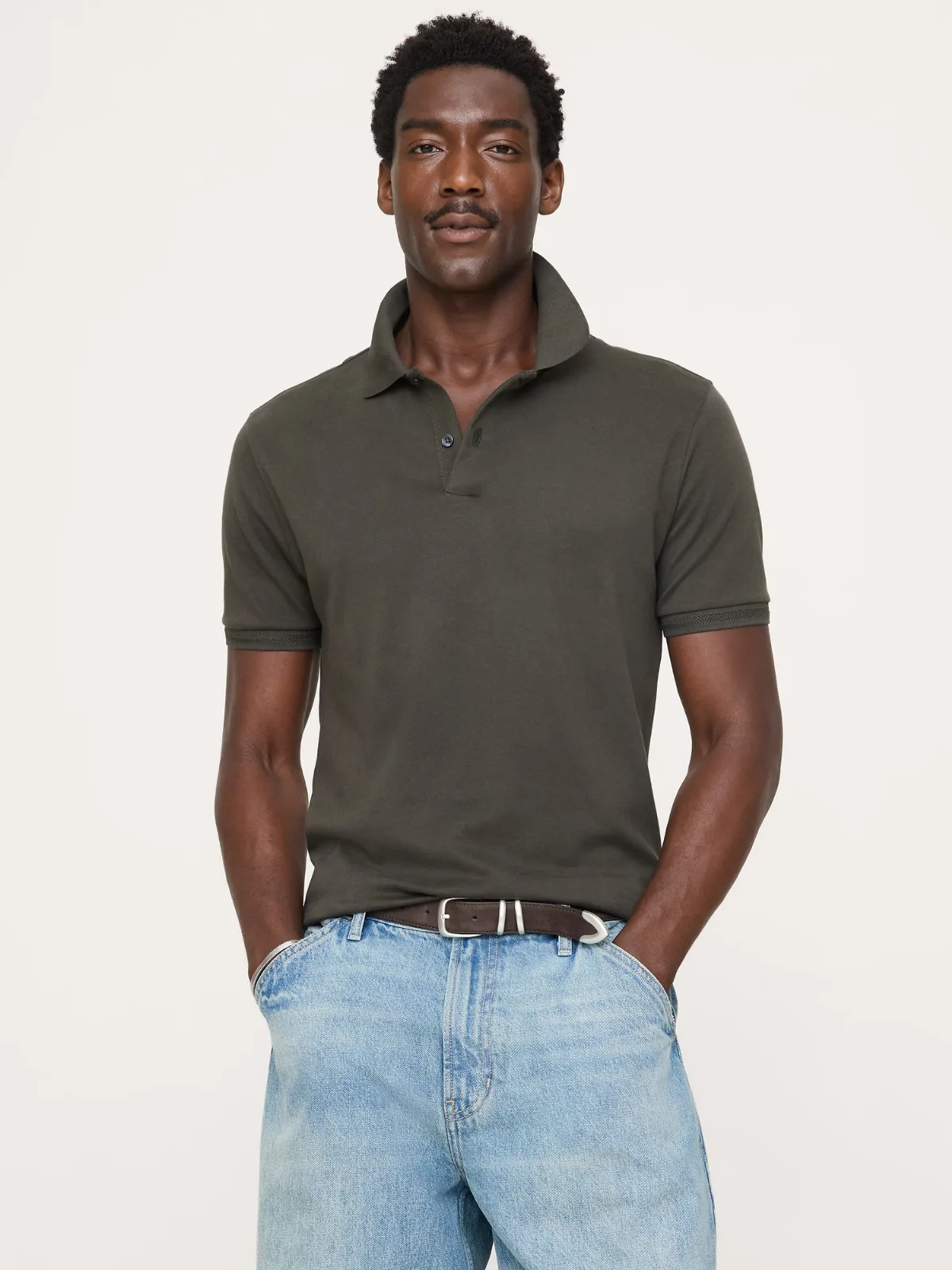 Luxury-Touch Polo Shirt by Banana Republic