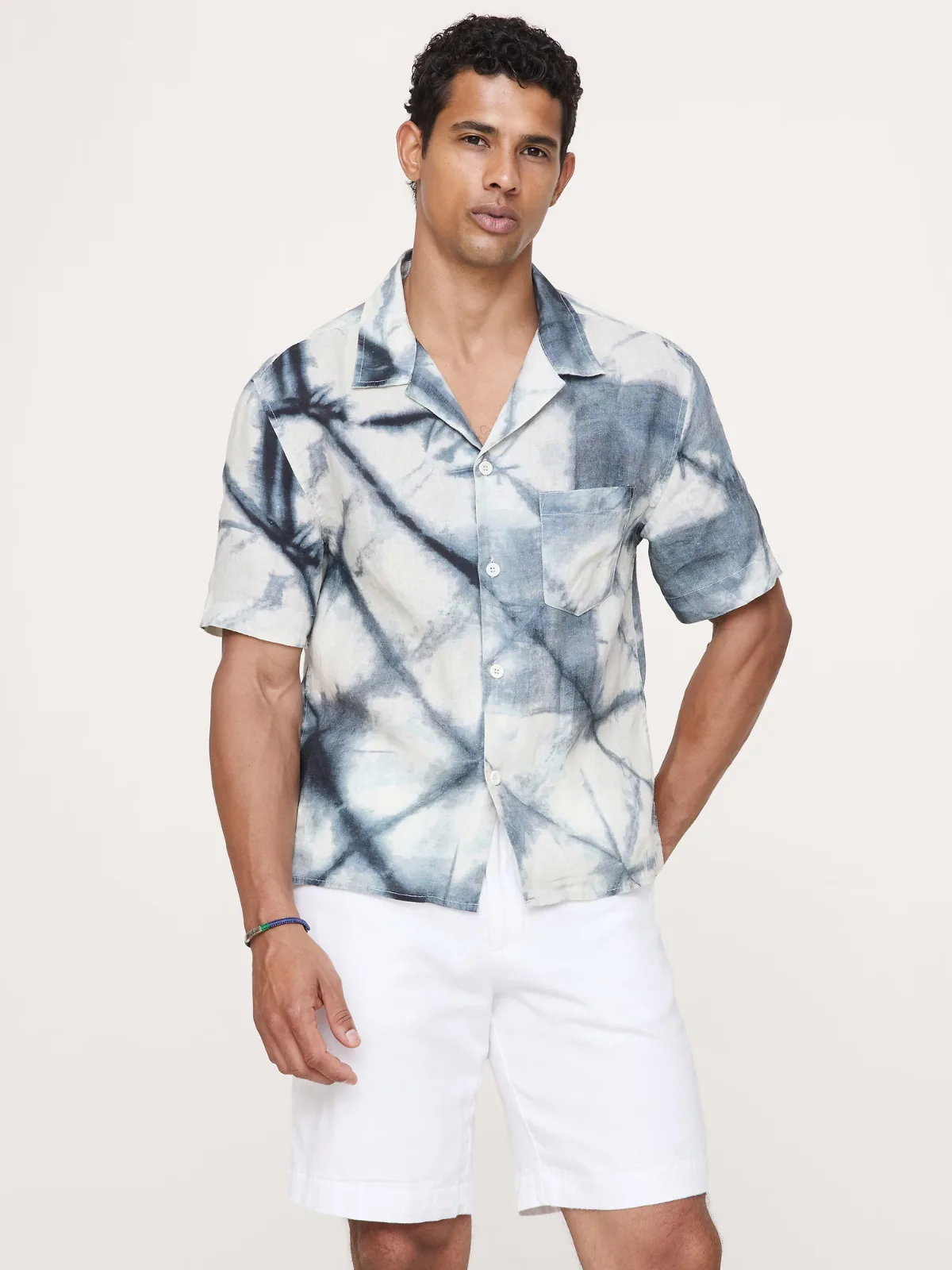 Standard-Fit Linen Resort Shirt by Banana Republic