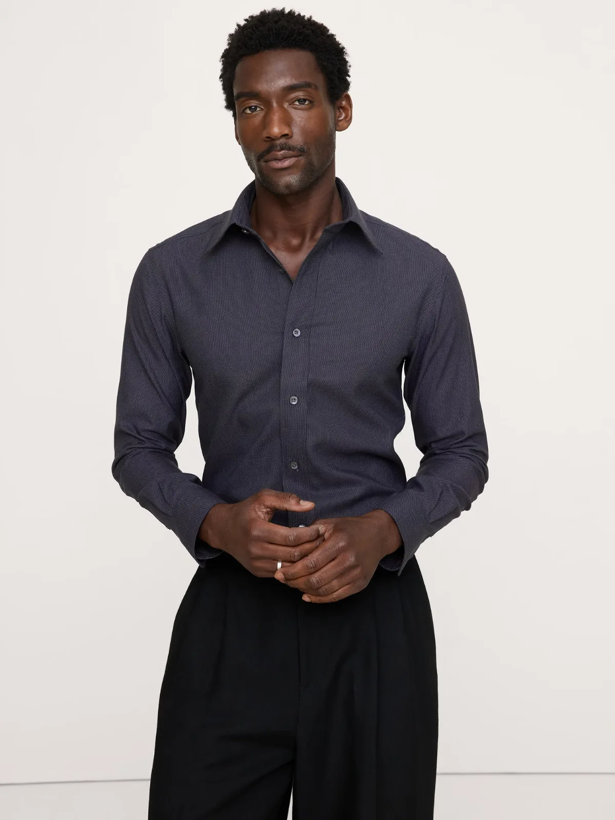 Slim-Fit Wrinkle-Resistant Dress Shirt by Banana Republic