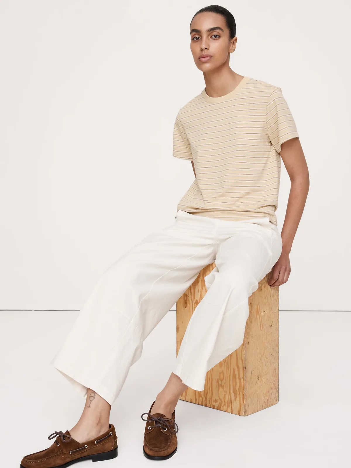 Vintage Cotton Crew-Neck T-Shirt by Banana Republic