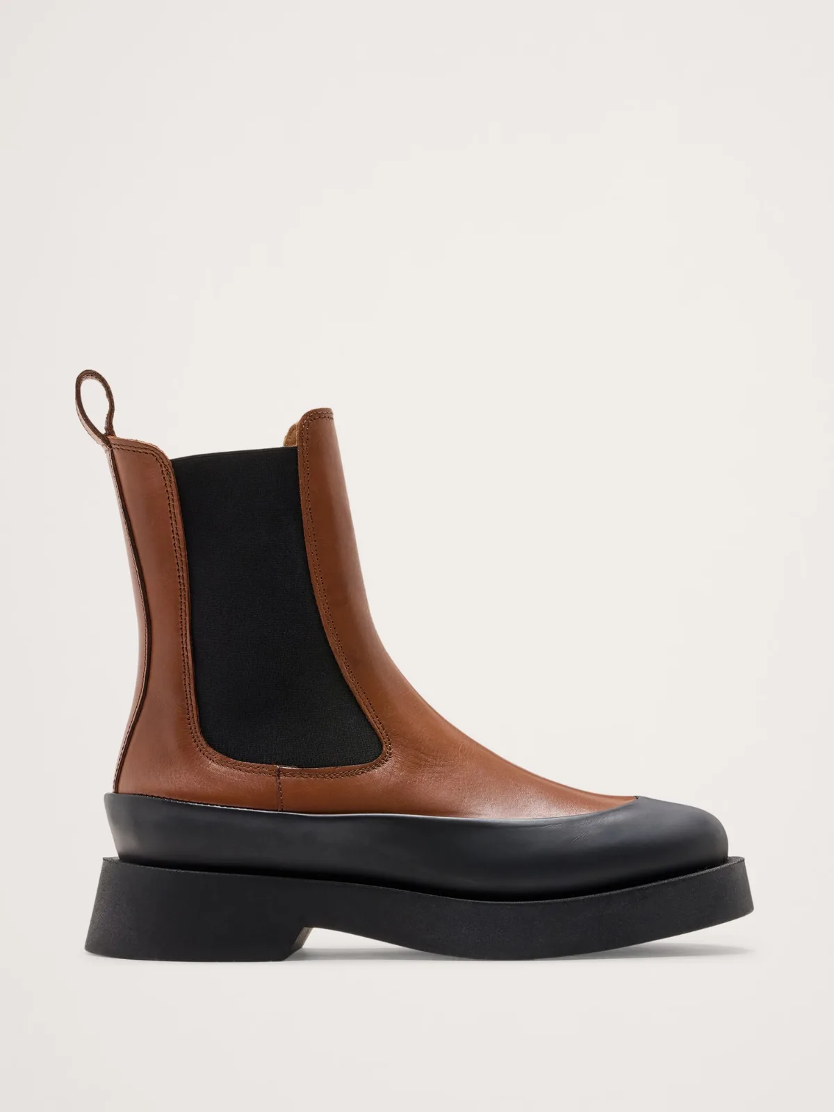 Italian Leather Platform Chelsea Boot by Banana Republic