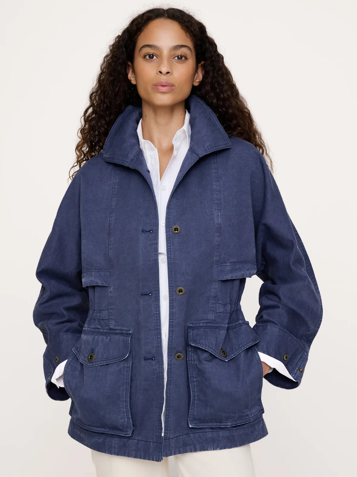 Cinched-Waist Utility Jacket by Banana Republic