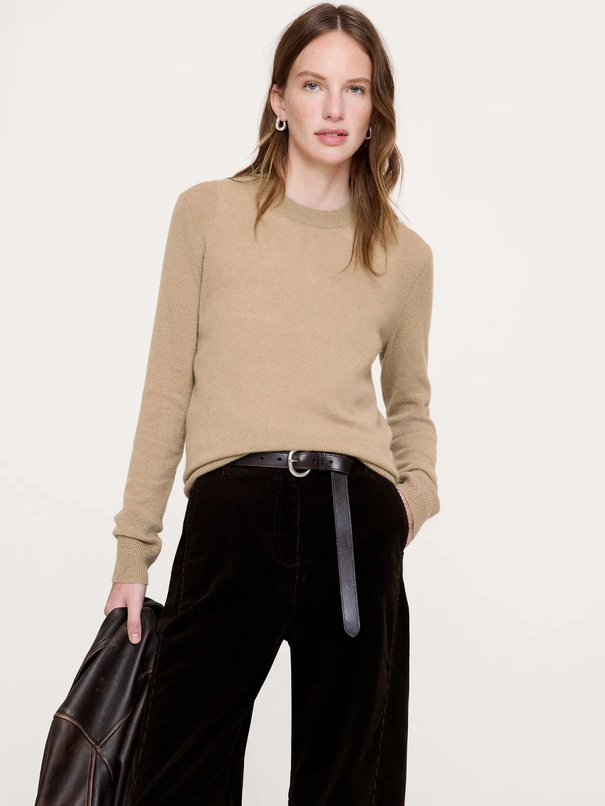 Lightweight Cashmere Crew-Neck Sweater by Banana Republic