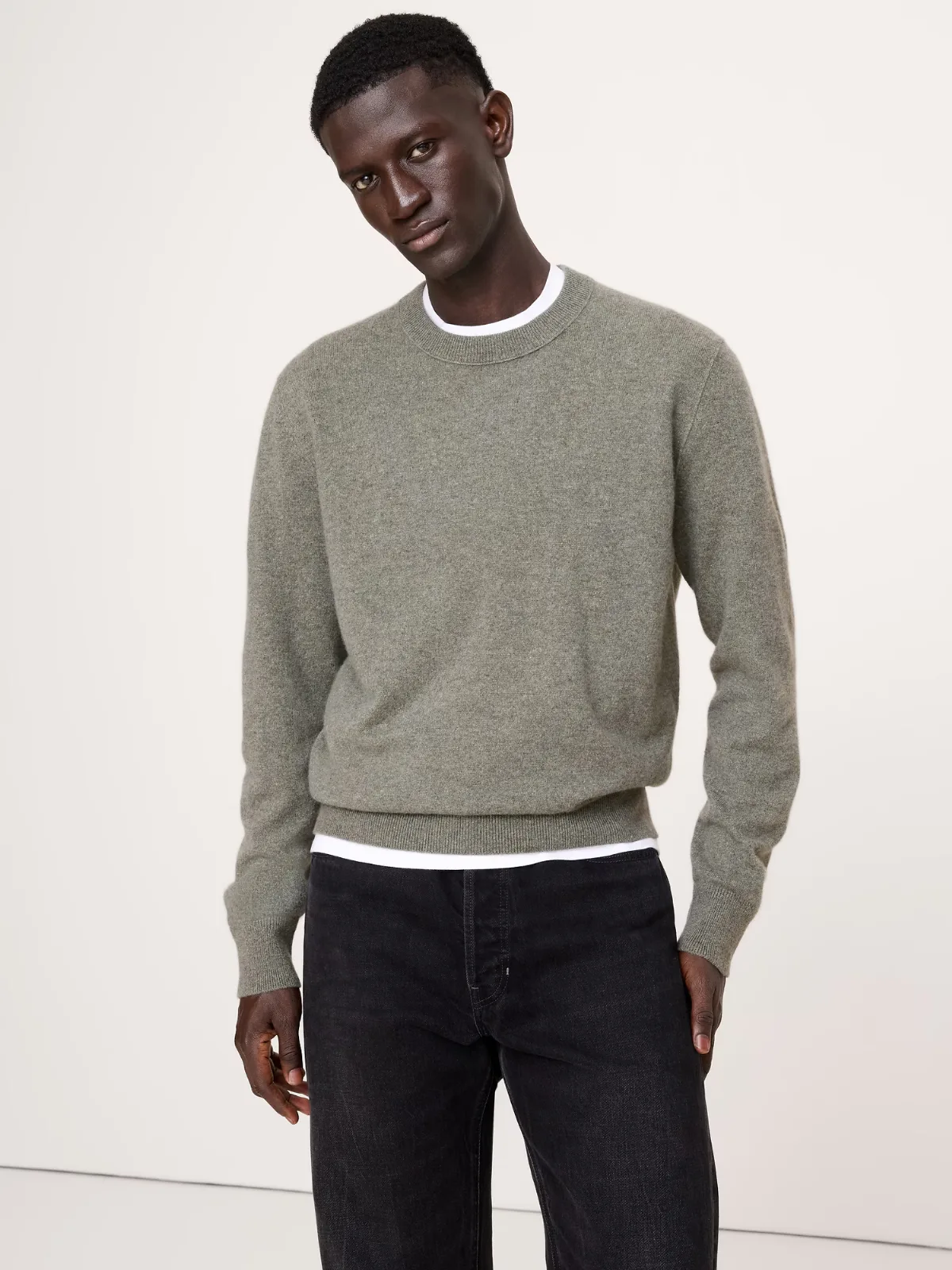 Cashmere Crew-Neck Sweater by Banana Republic