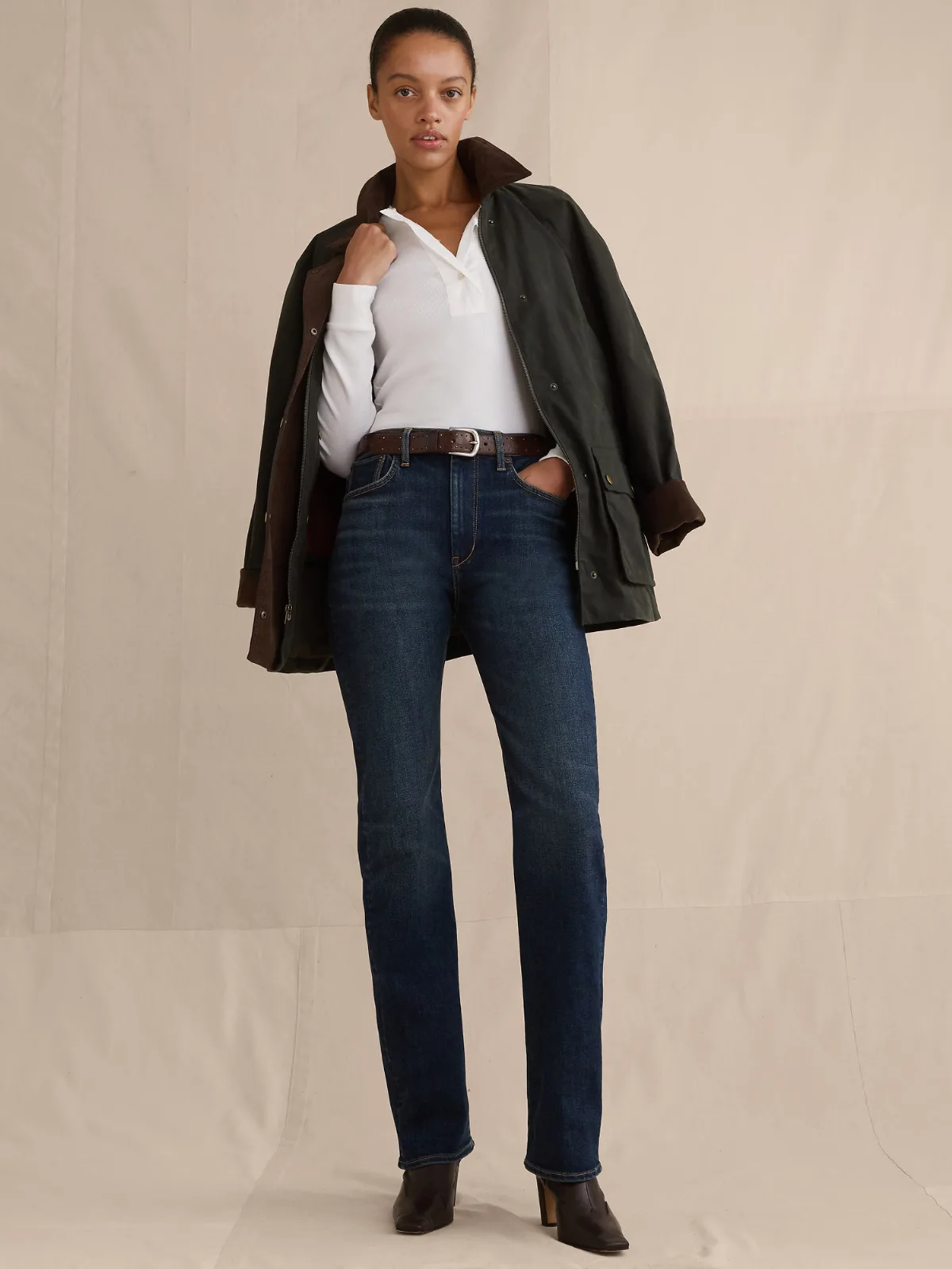 High-Rise Slim-Straight Jean by Banana Republic