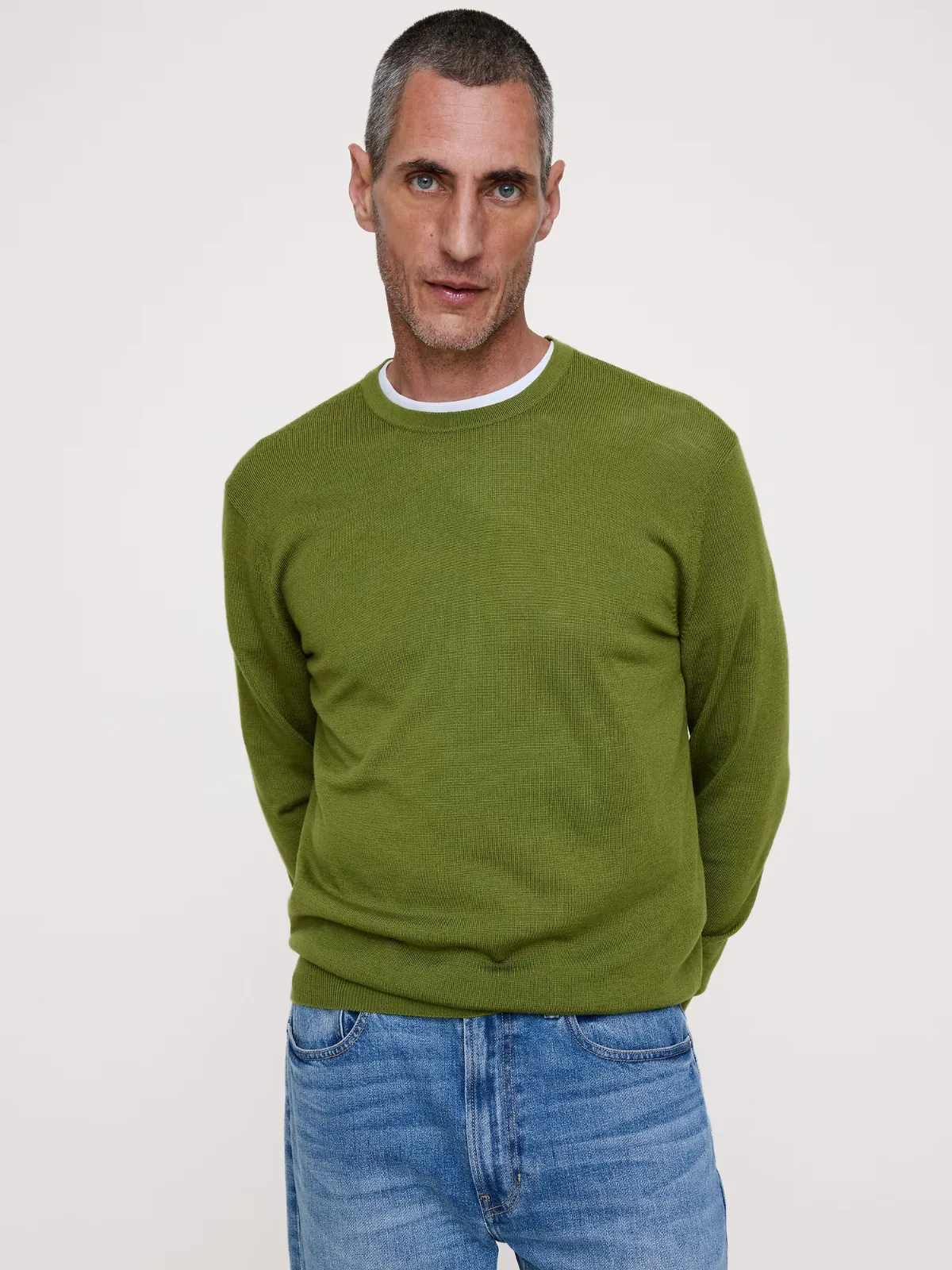 Merino Crew Sweater-Neck Sweater by Banana Republic