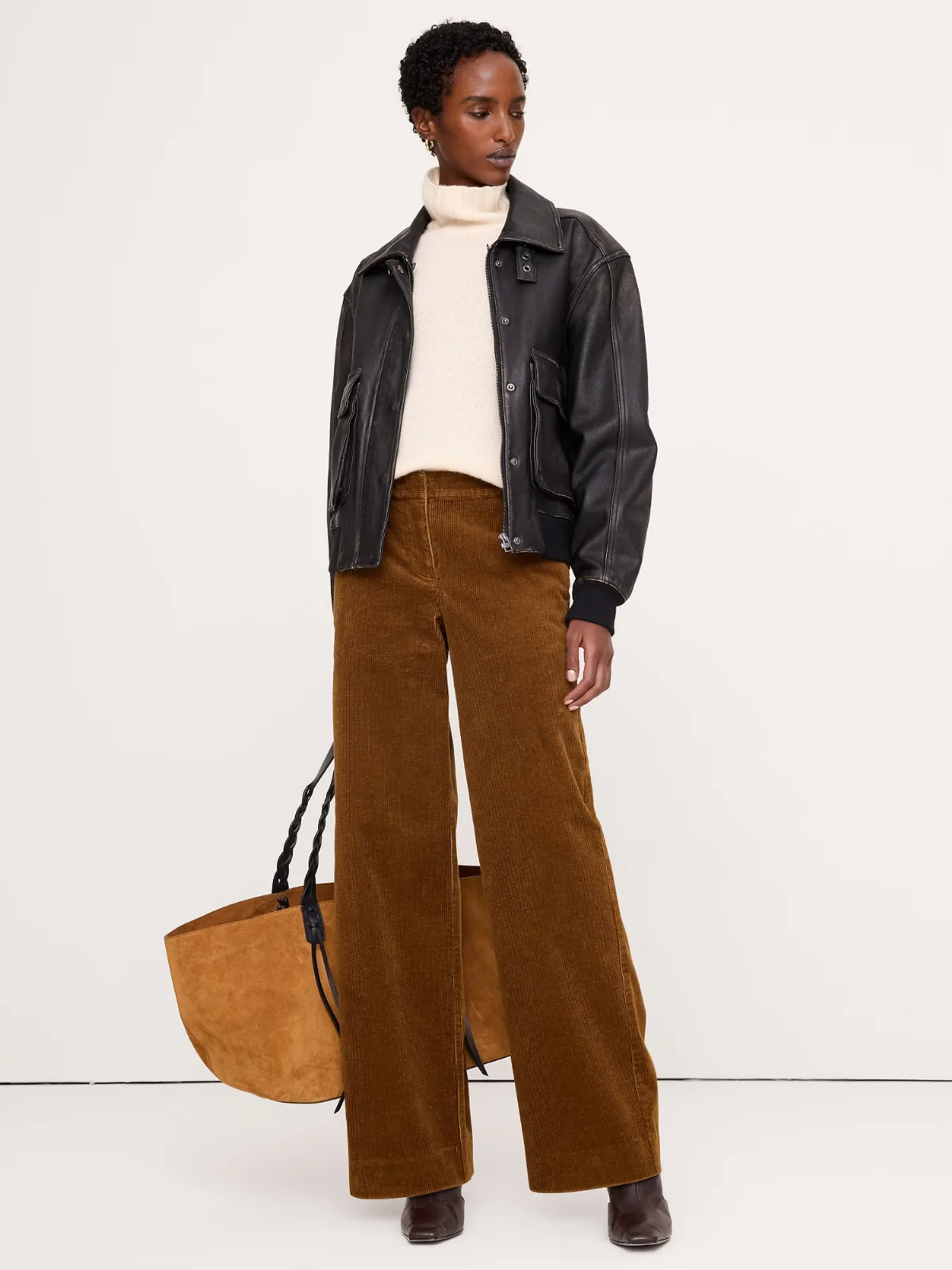 The Everyday Wide-Leg Pant in Corduroy by Banana Republic